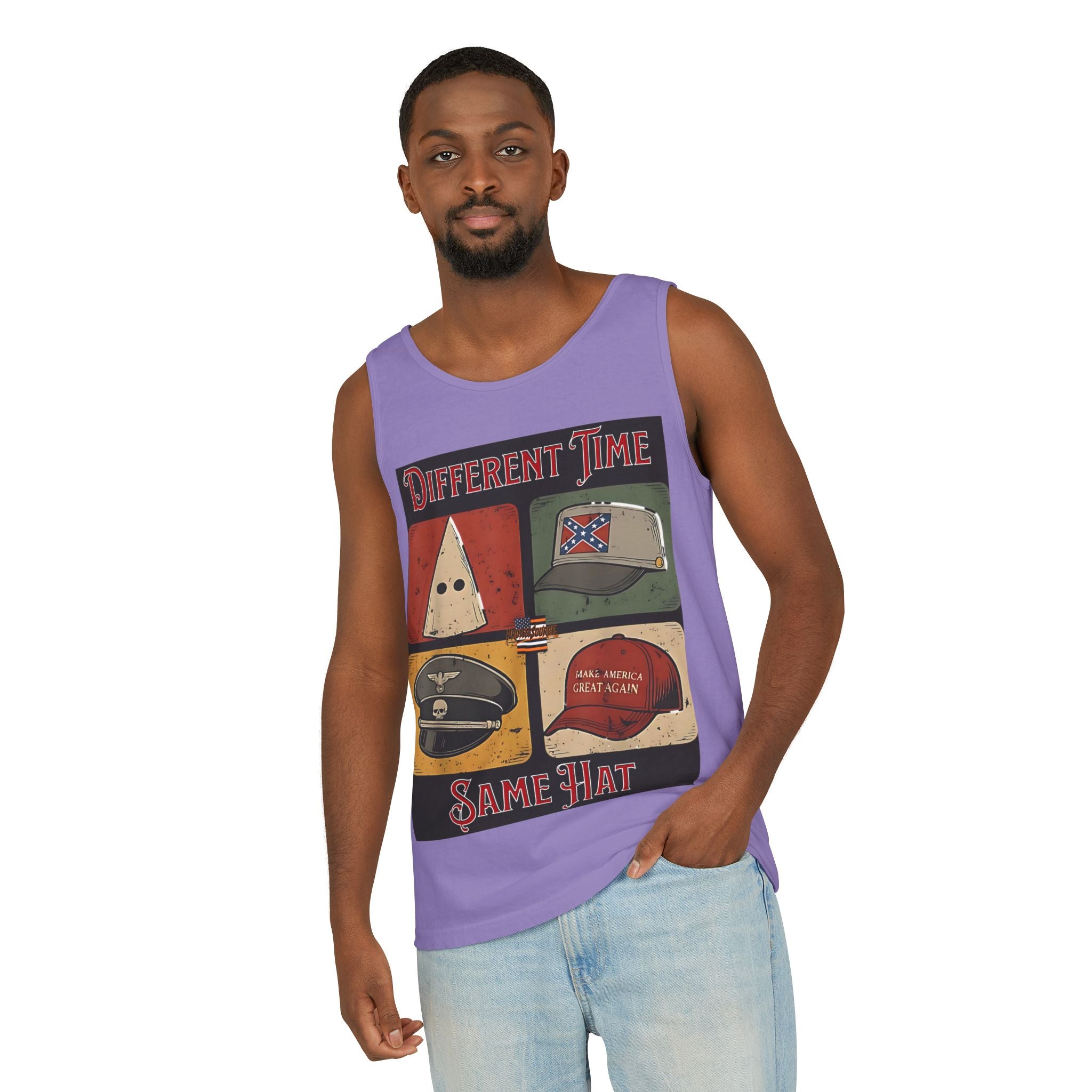 Different Time, Same Hat Unisex Cotton Tank Top