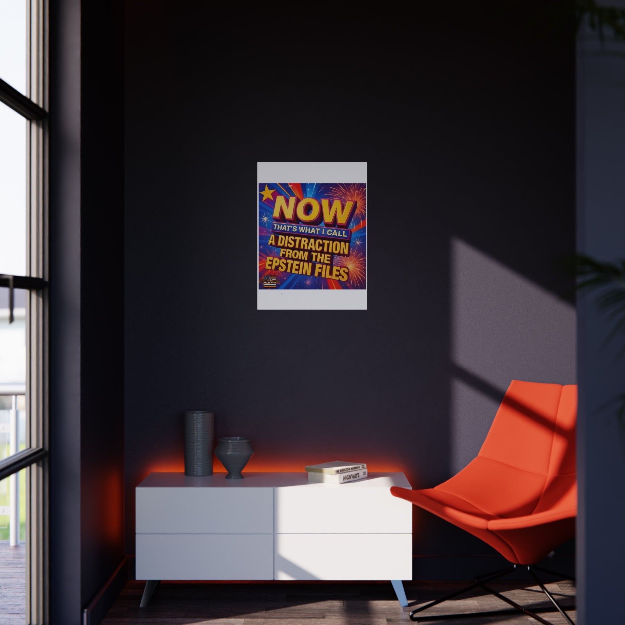 Now That's What I Call A Distraction 18"X24" Durable Foam Board Protest Sign