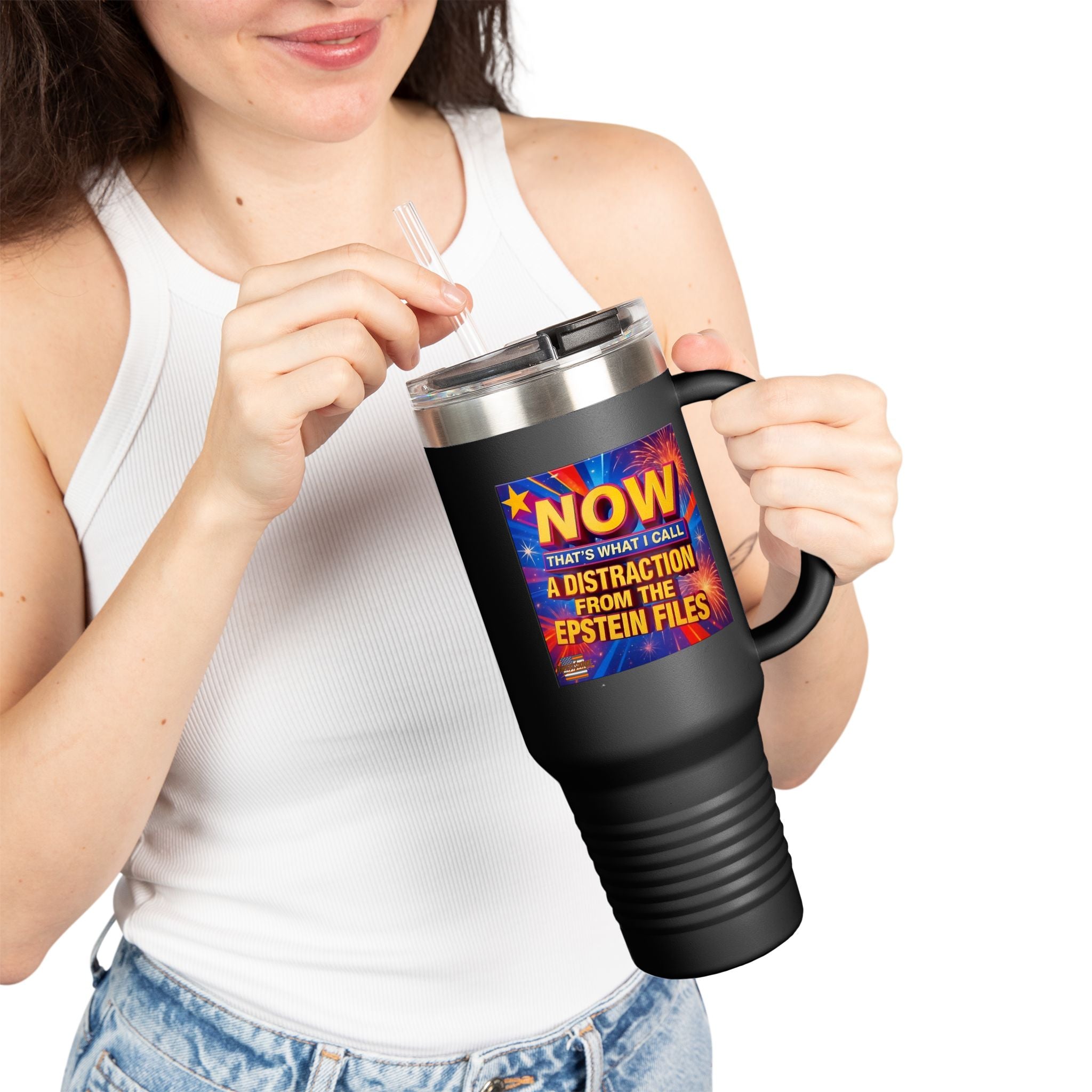 Now That's What I Call A Distraction Insulated 40 oz. Travel Mug