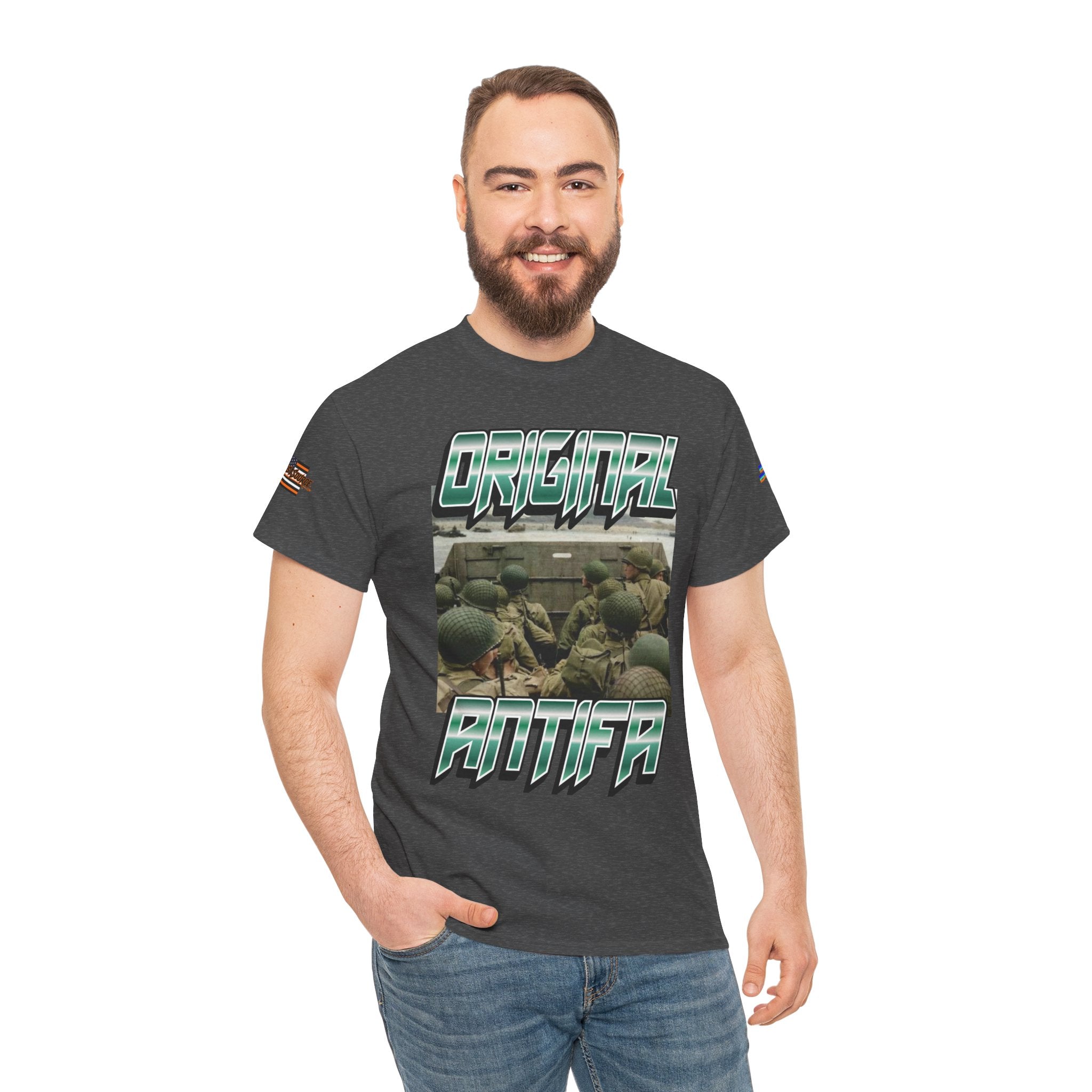 Original Antifa Unisex Heavy Cotton Gildan Tee