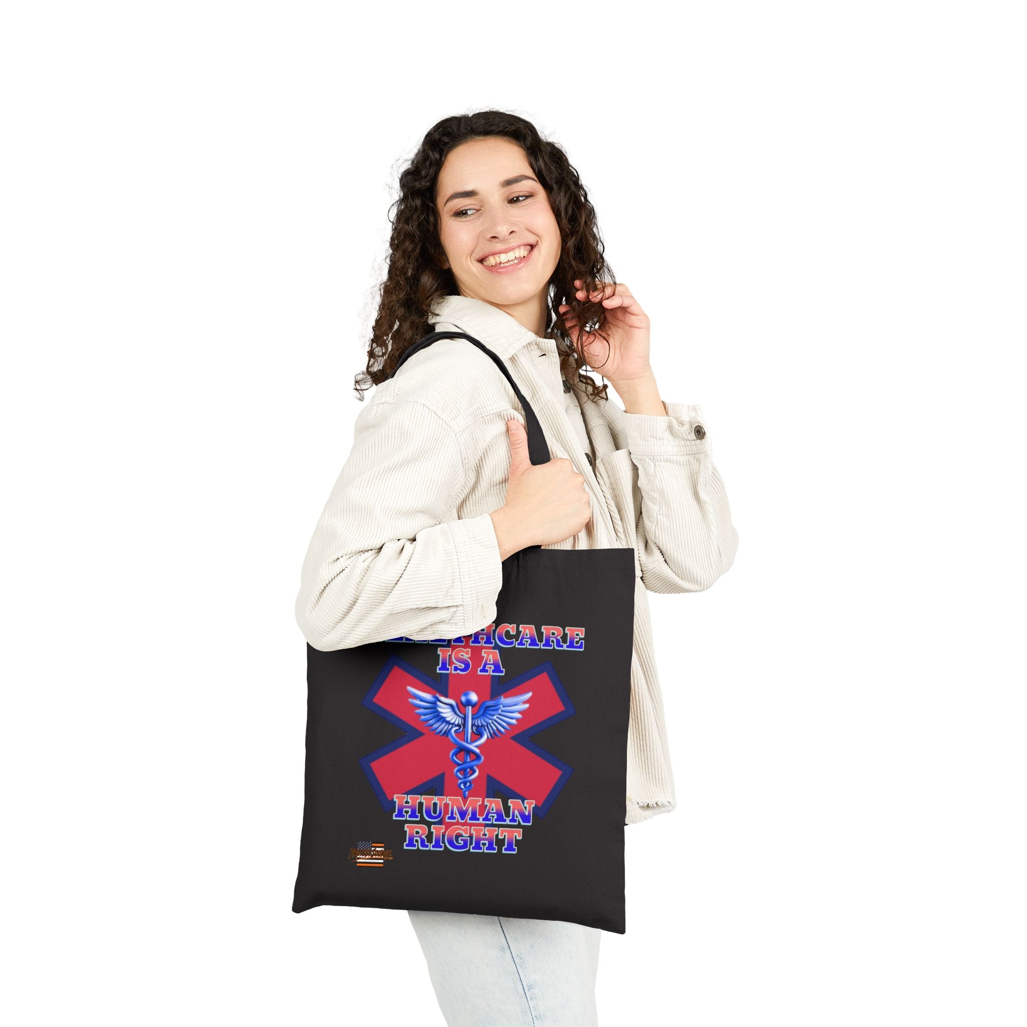 Healthcare is a Human Right Cotton Canvas Tote Bag