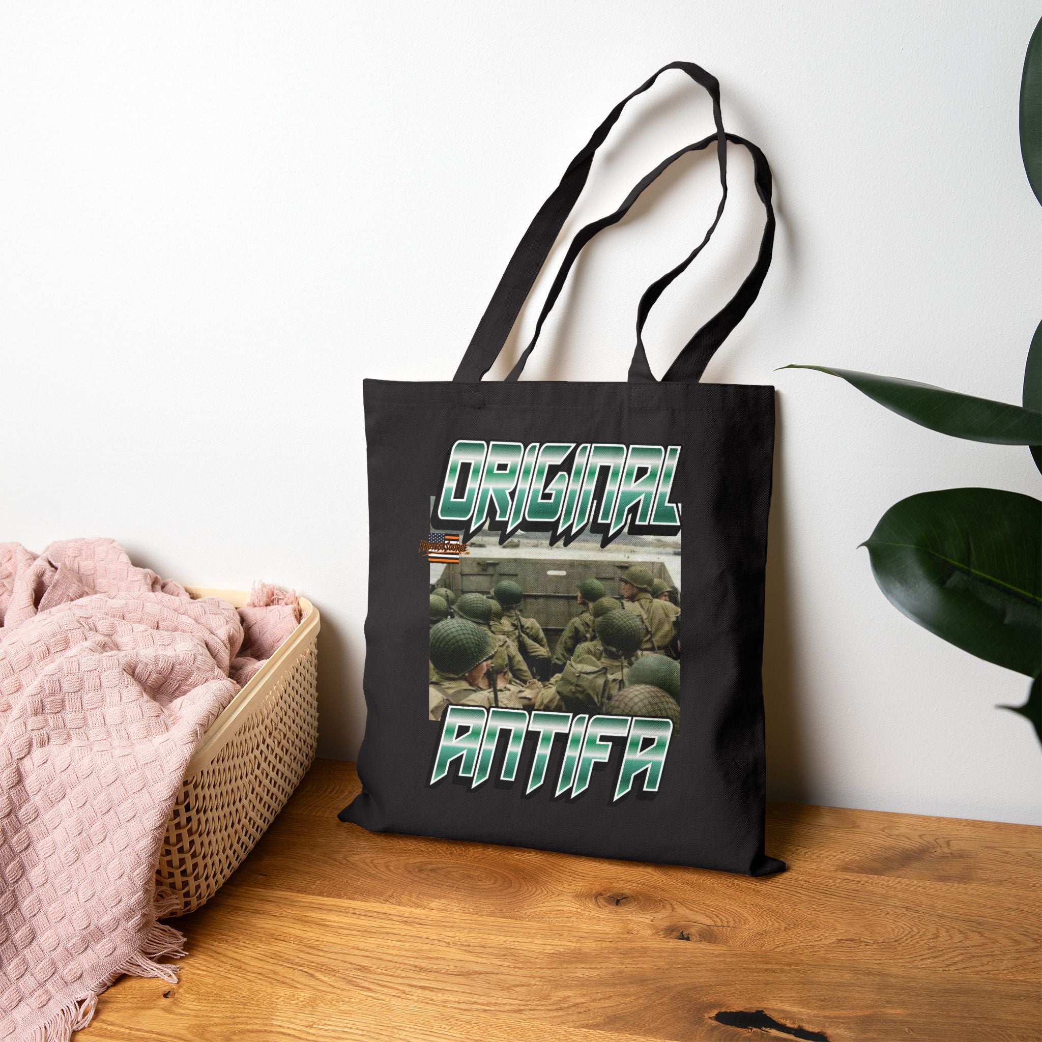 Original Antifa Cotton Canvas Tote Bag