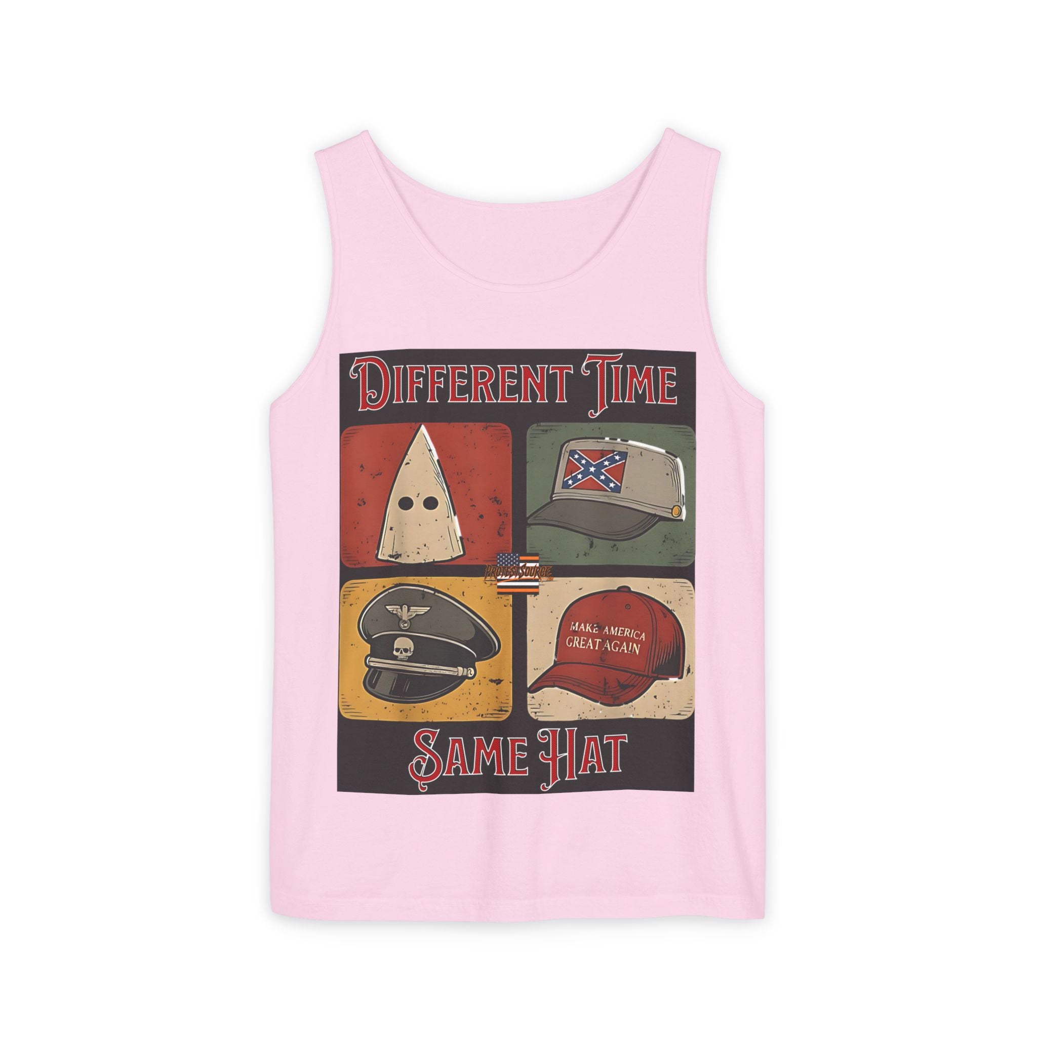 Different Time, Same Hat Unisex Cotton Tank Top