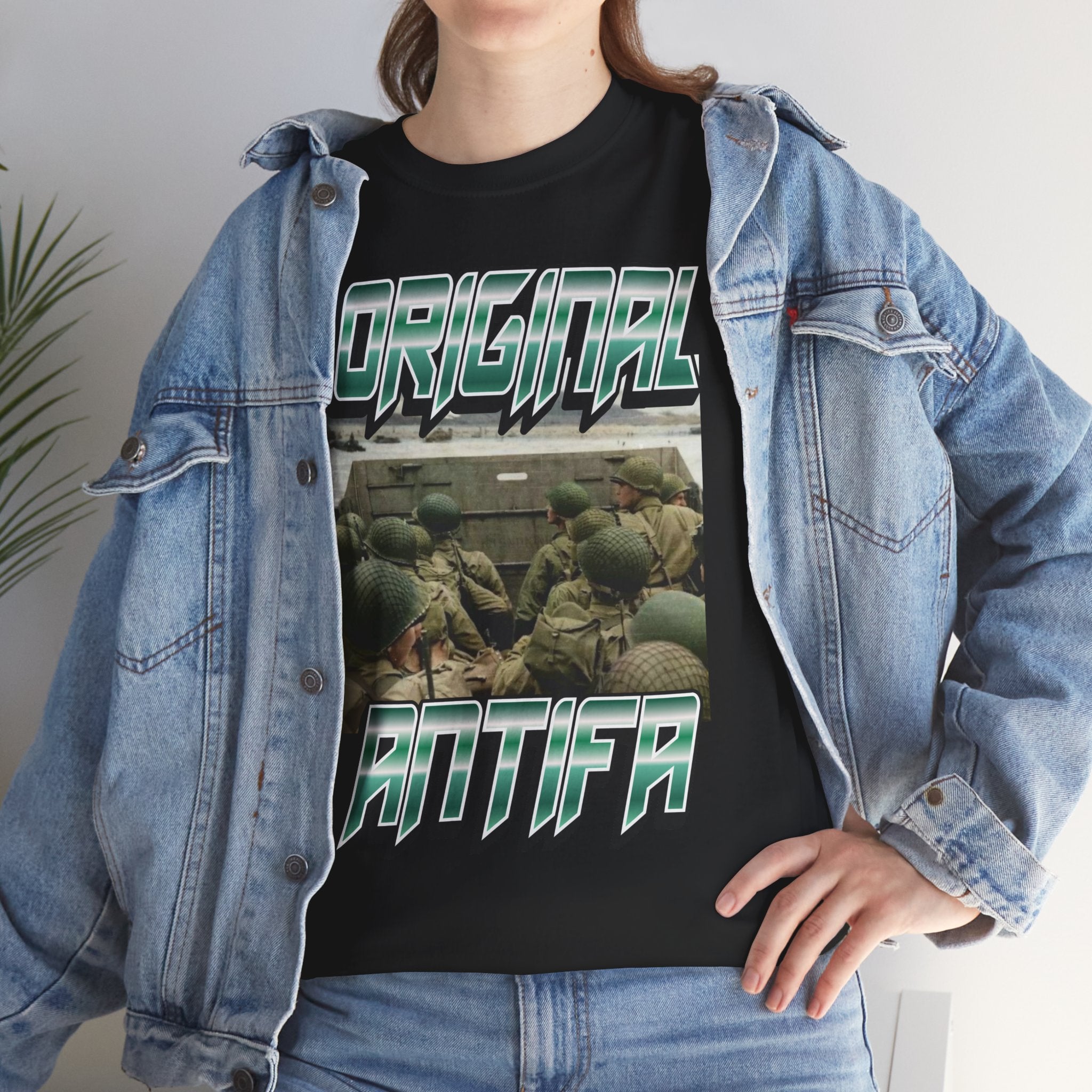 Original Antifa Unisex Heavy Cotton Gildan Tee