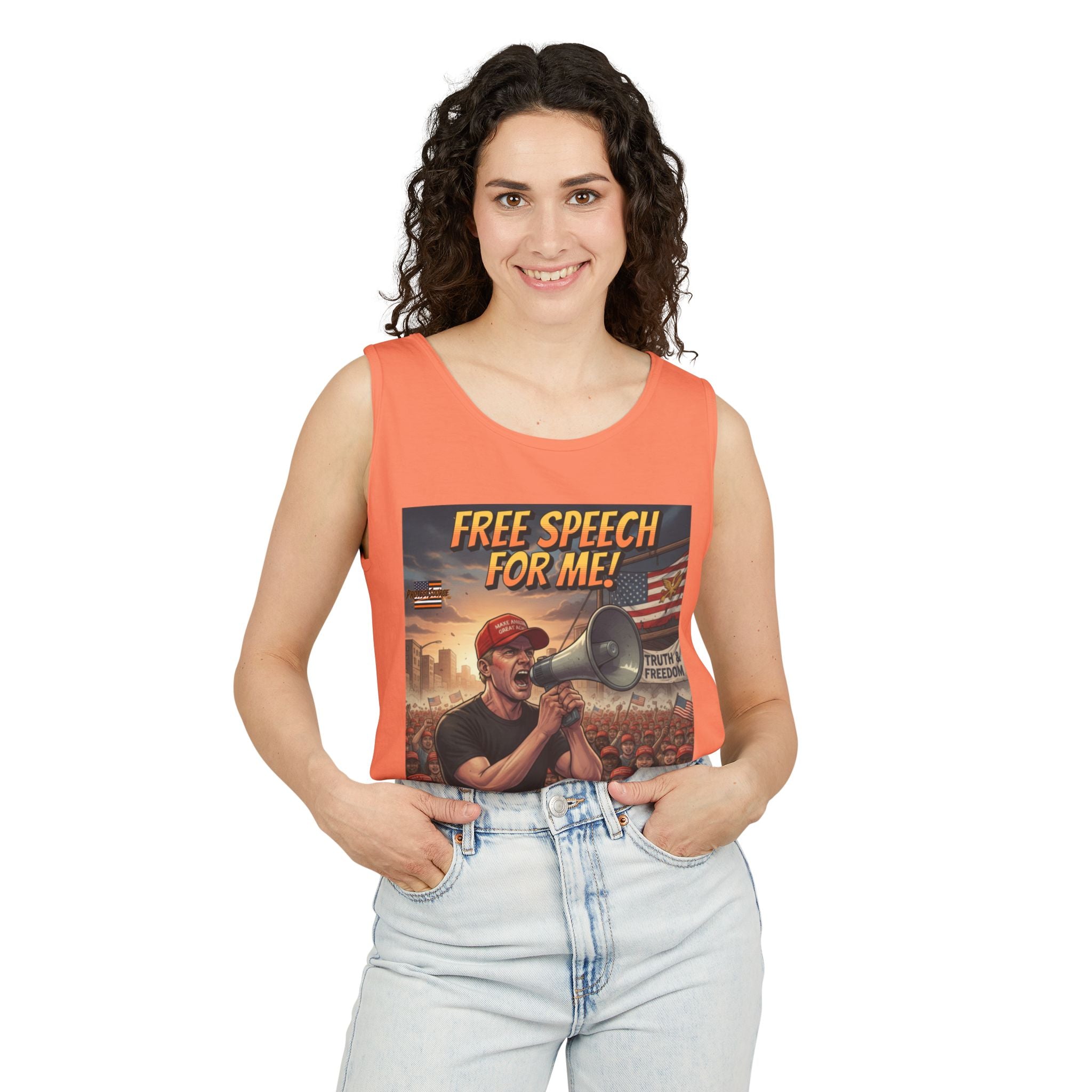Free Speech For Me But Not For Thee Unisex Cotton Tank Top