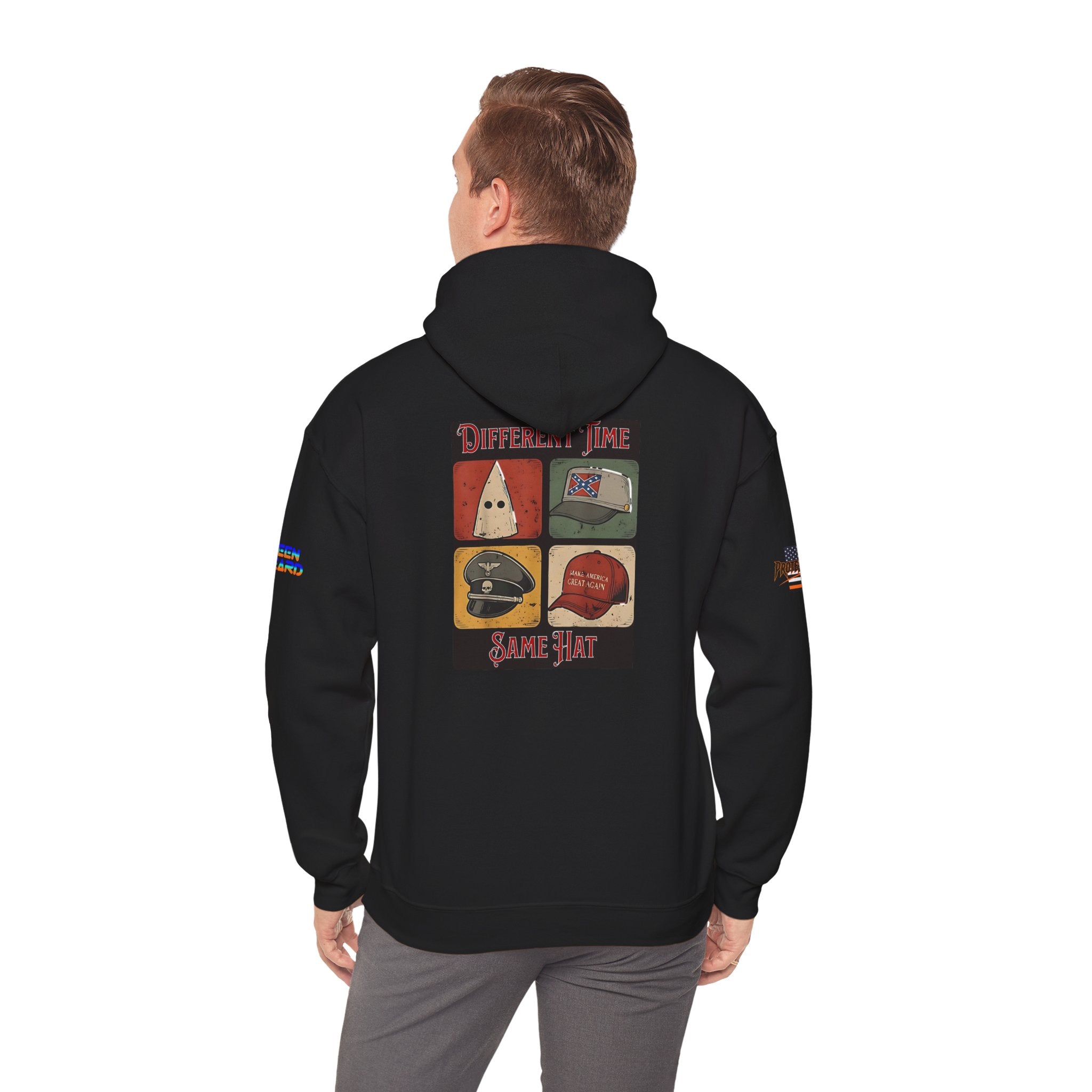 Different Time, Same Hat Unisex Heavy Blend Gildan Hoodie