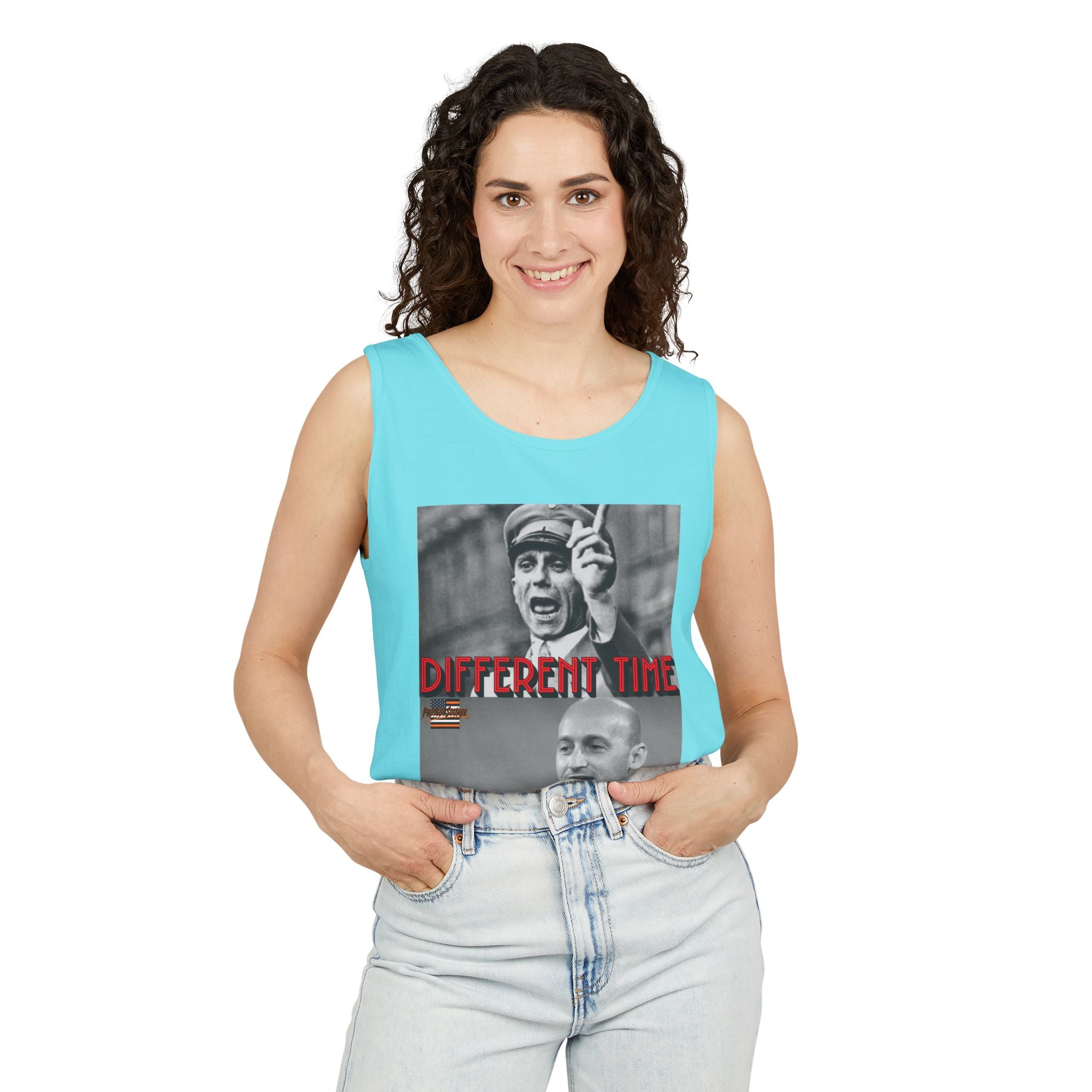 Different Time, Same Person Unisex Cotton Tank Top