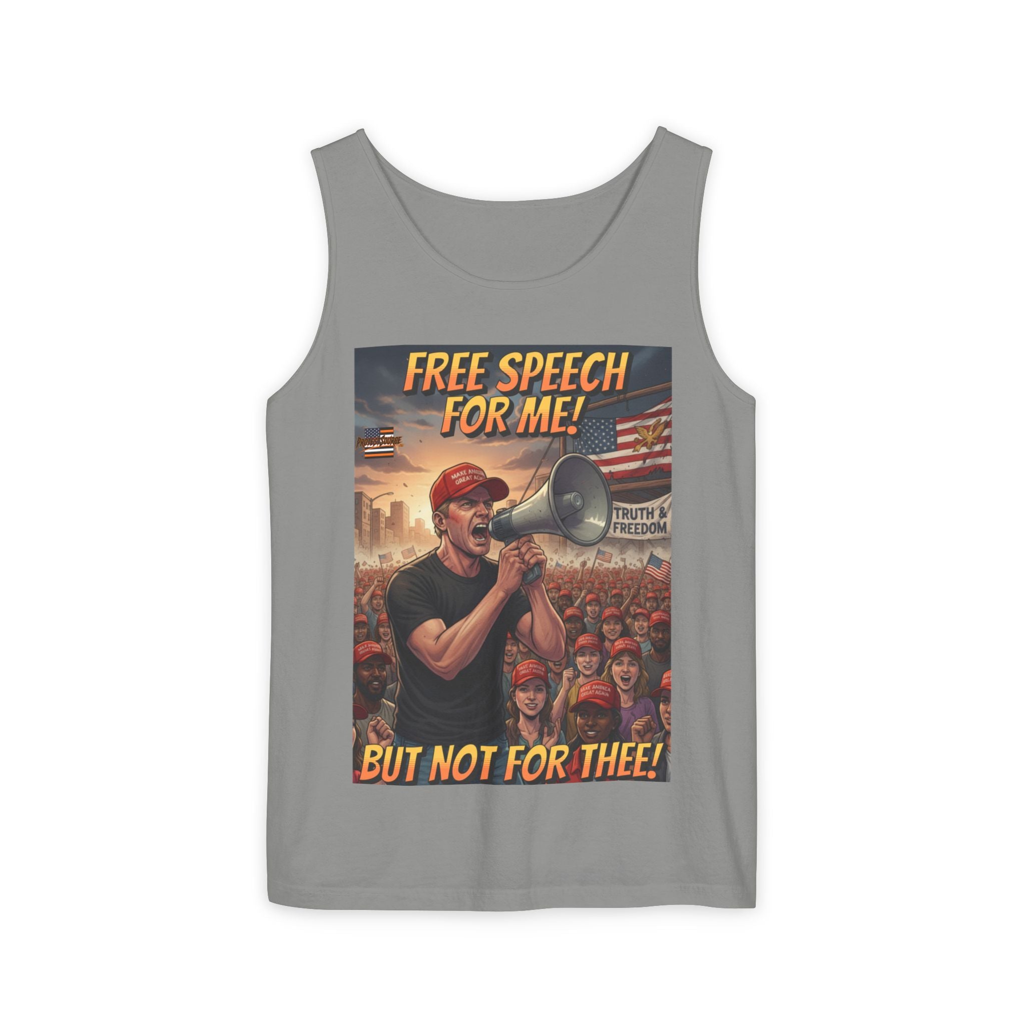 Free Speech For Me But Not For Thee Unisex Cotton Tank Top