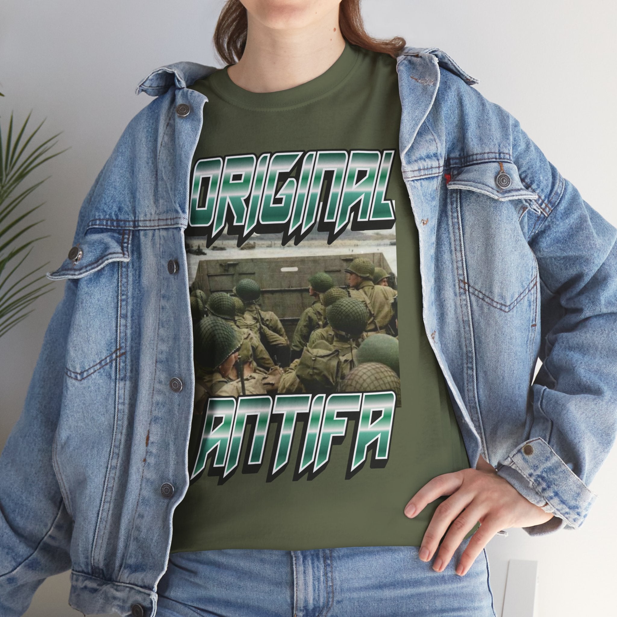 Original Antifa Unisex Heavy Cotton Gildan Tee