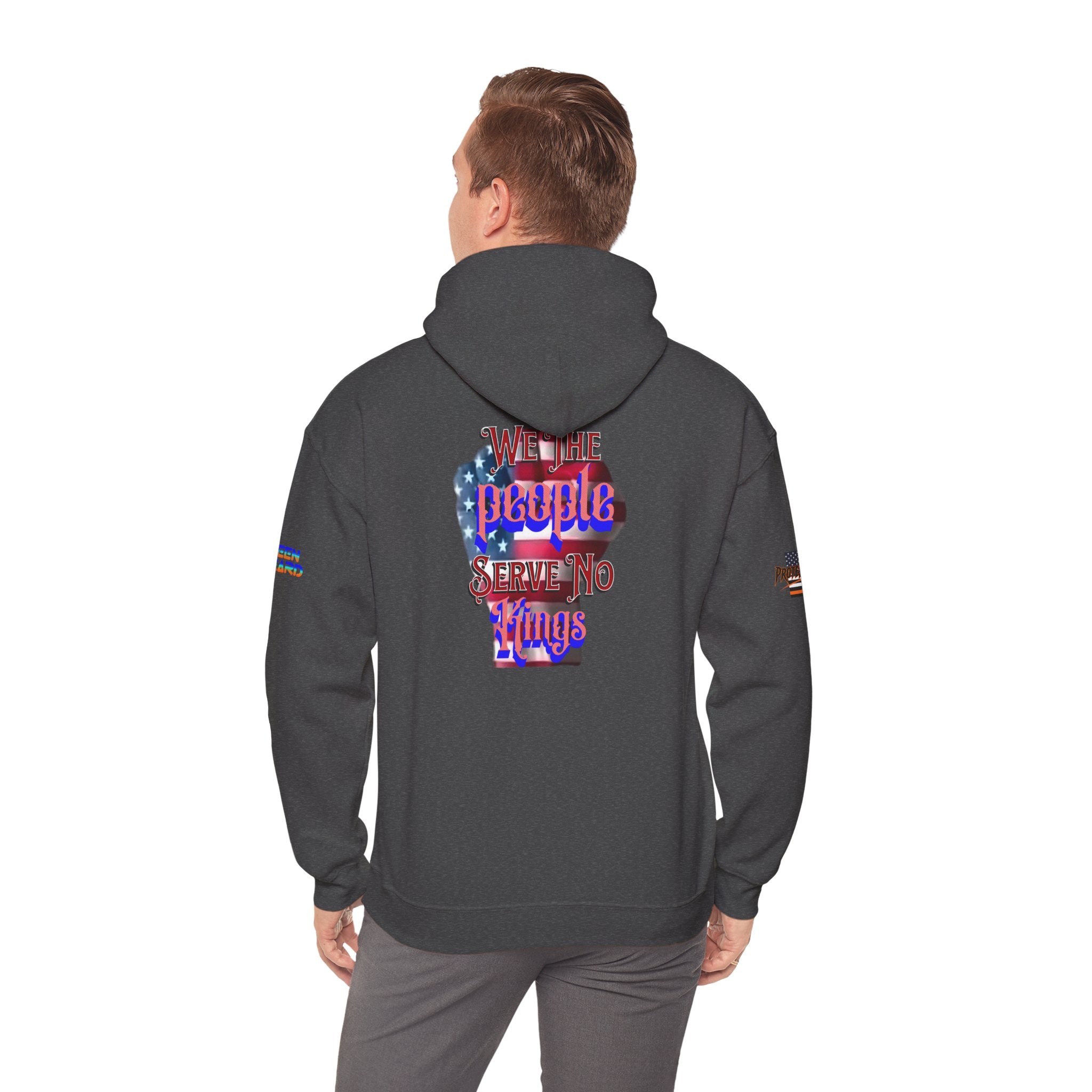 We The People Serve No Kings Unisex Heavy Blend Gildan Hoodie