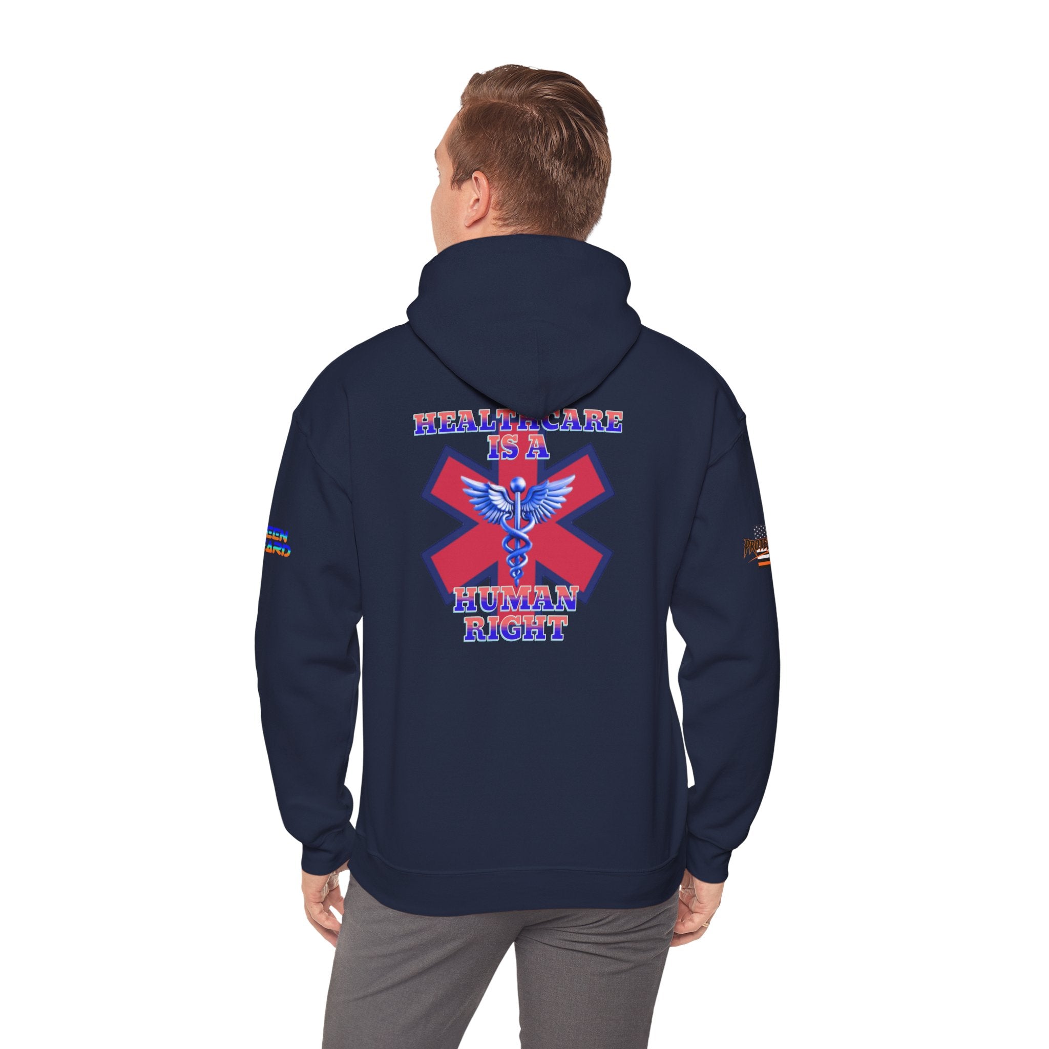 Healthcare is a Human Right Unisex Heavy Blend Gildan Hoodie