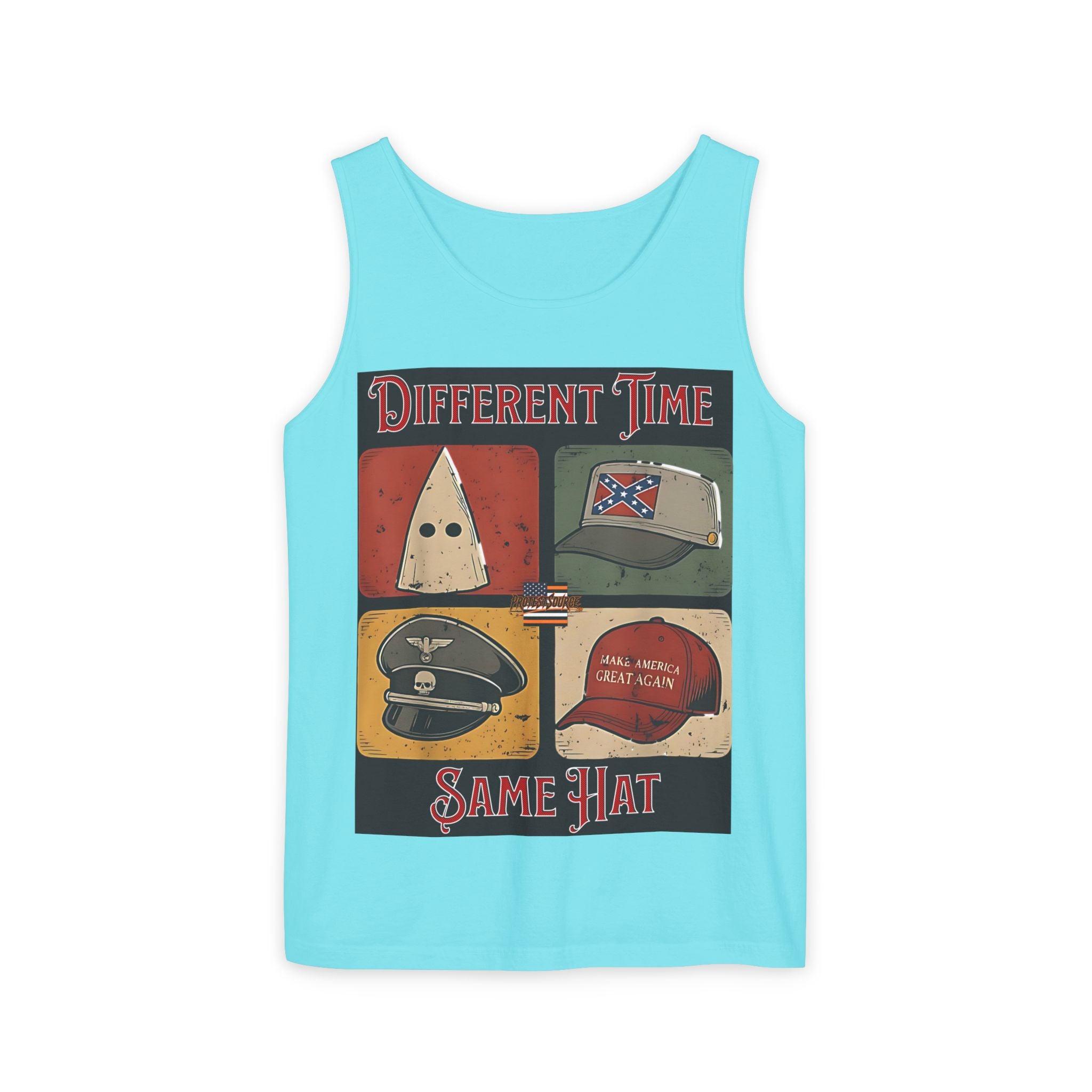 Different Time, Same Hat Unisex Cotton Tank Top
