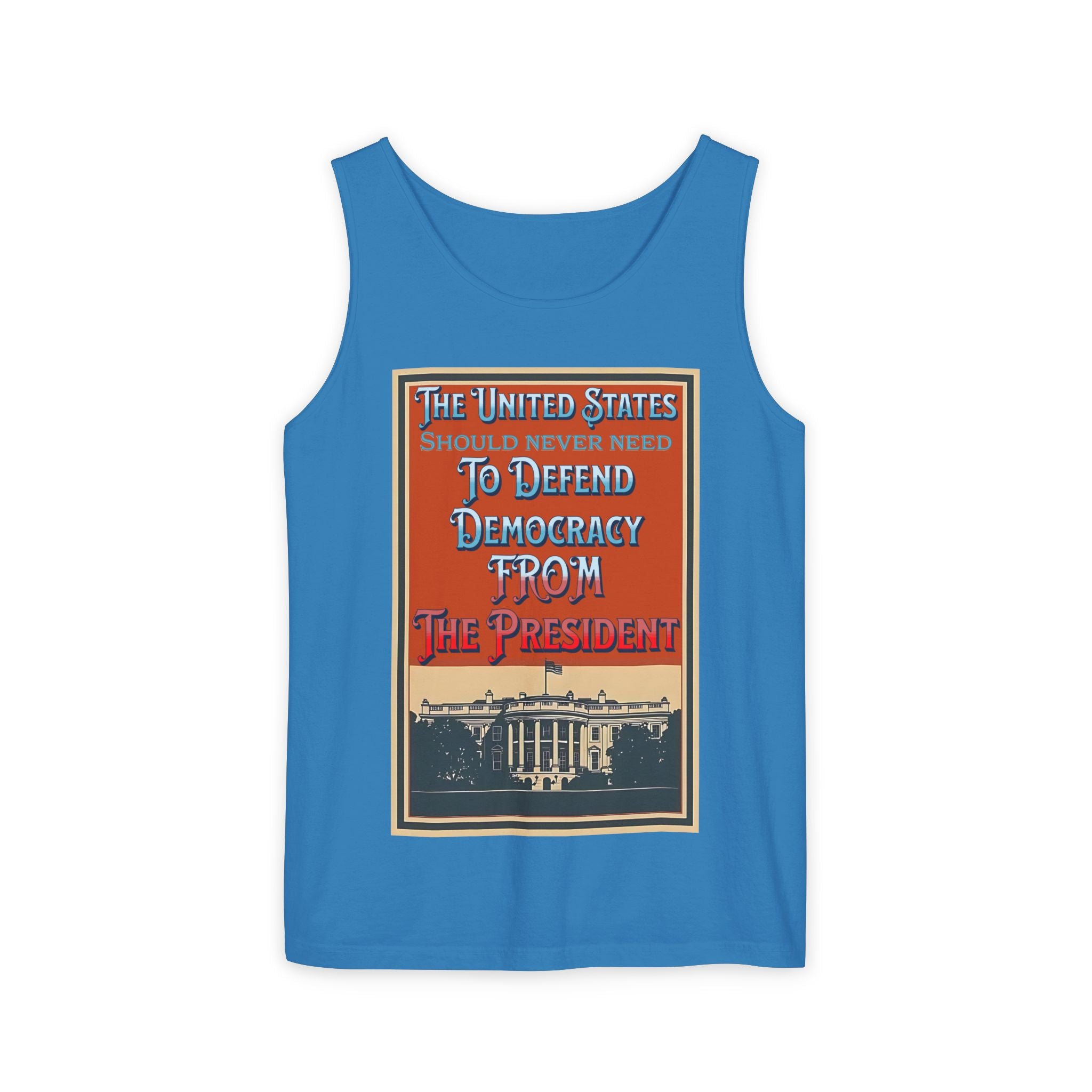 Defending Democracy Unisex Cotton Tank Top