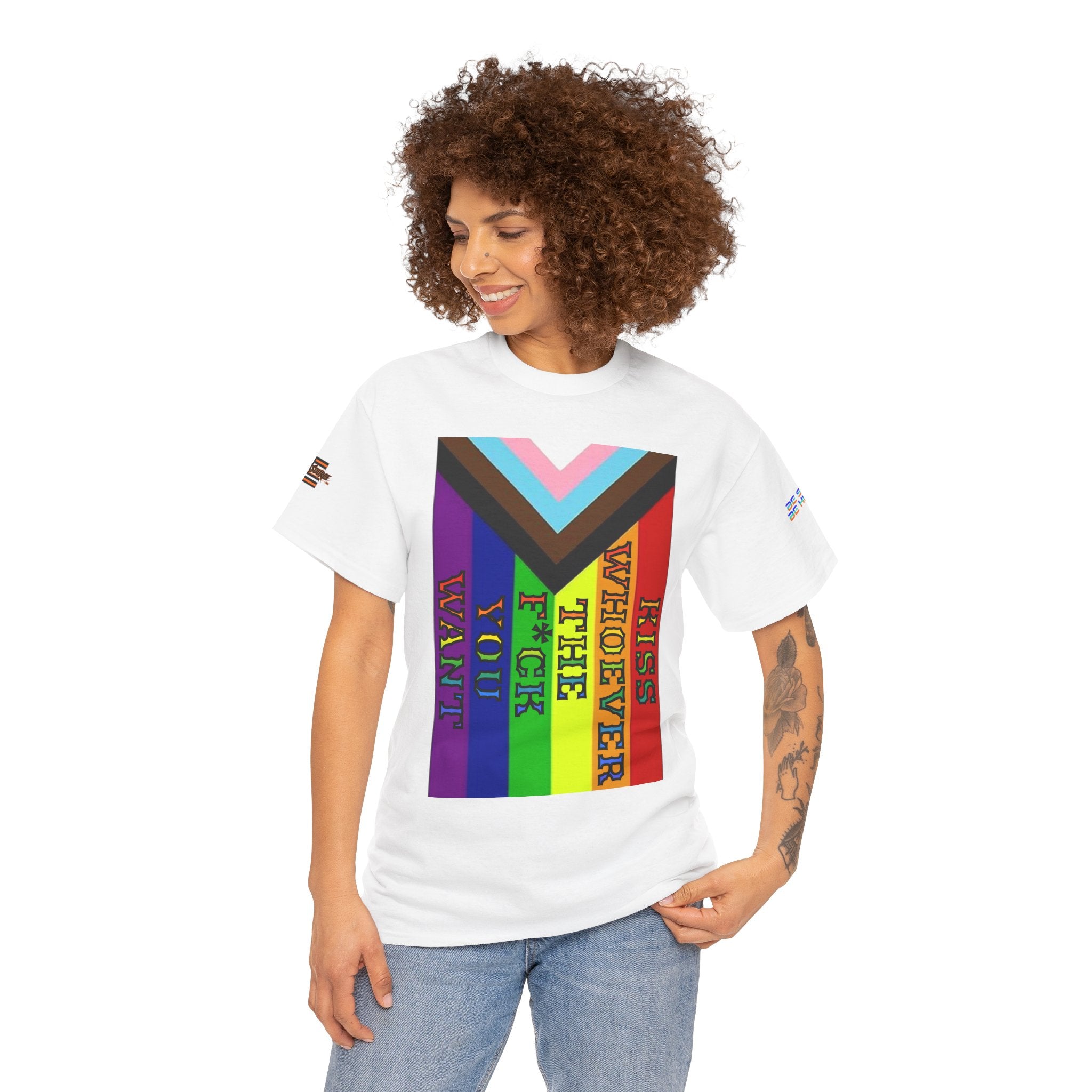 Kiss Whoever The F*ck You Want Unisex Heavy Cotton Gildan Tee
