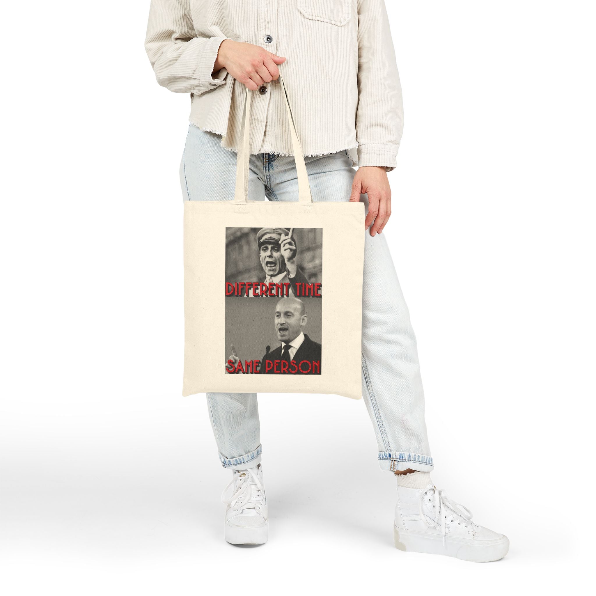 Different Time, Same Person Cotton Canvas Tote Bag