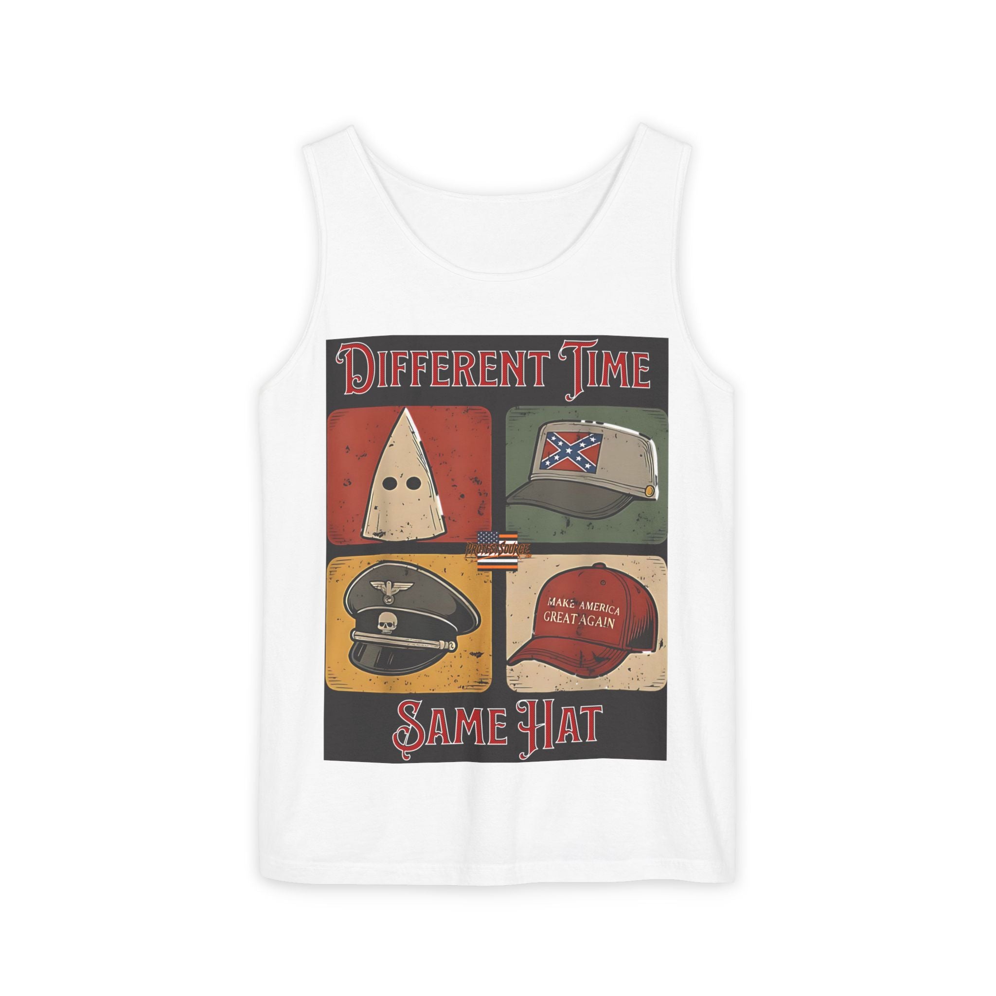 Different Time, Same Hat Unisex Cotton Tank Top
