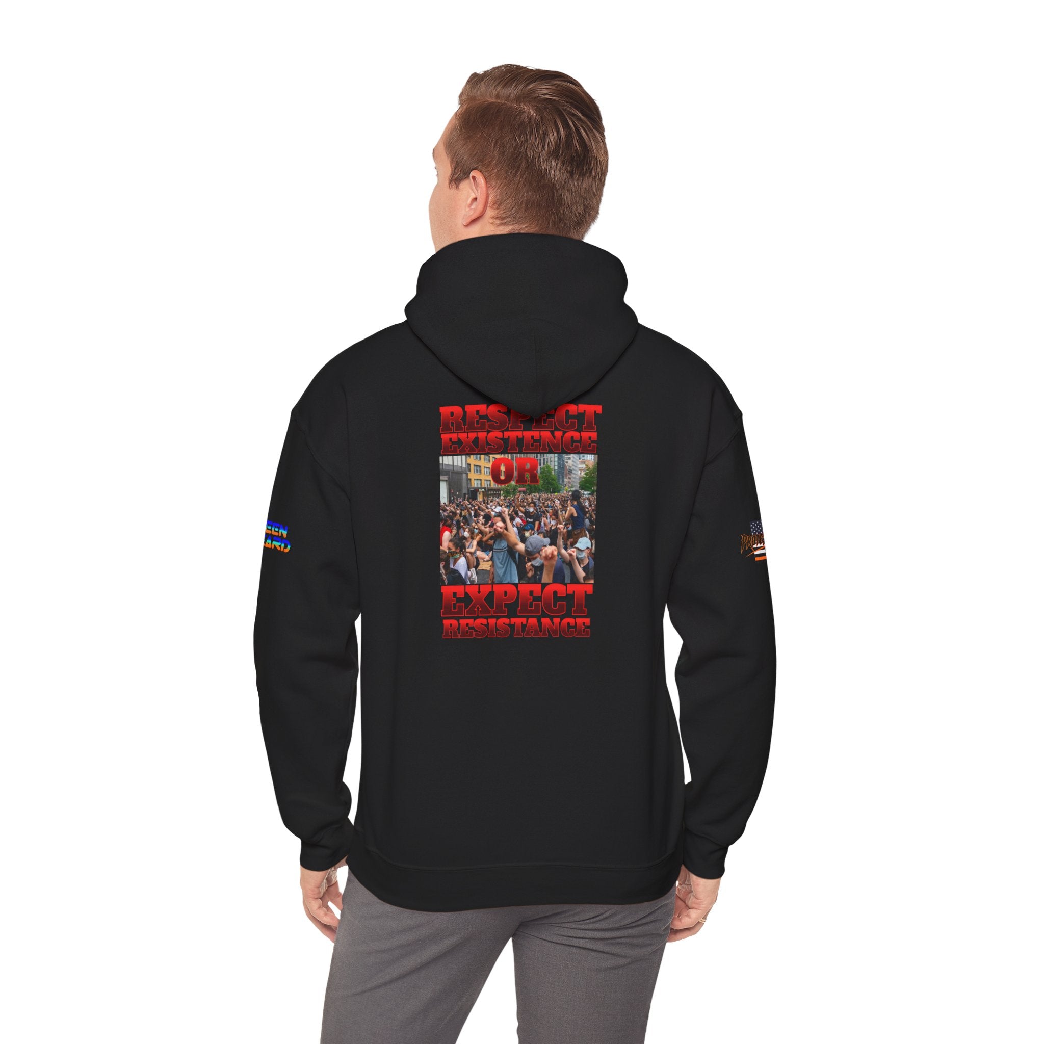 Respect Existence or Expect Resistance Unisex Heavy Blend Gildan Hoodie