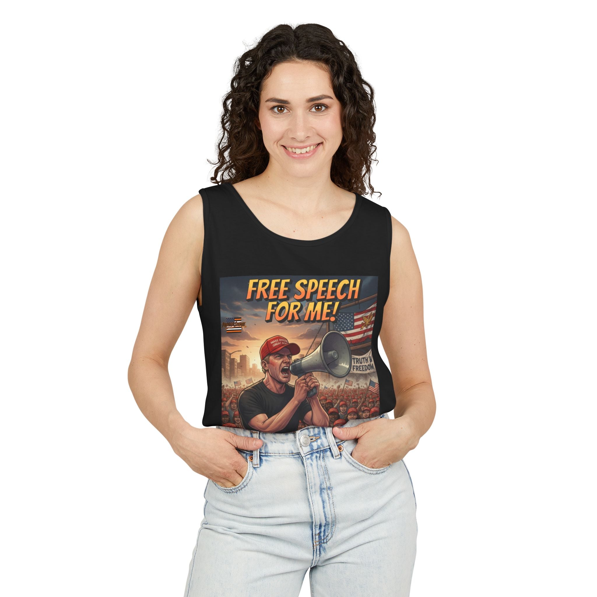 Free Speech For Me But Not For Thee Unisex Cotton Tank Top