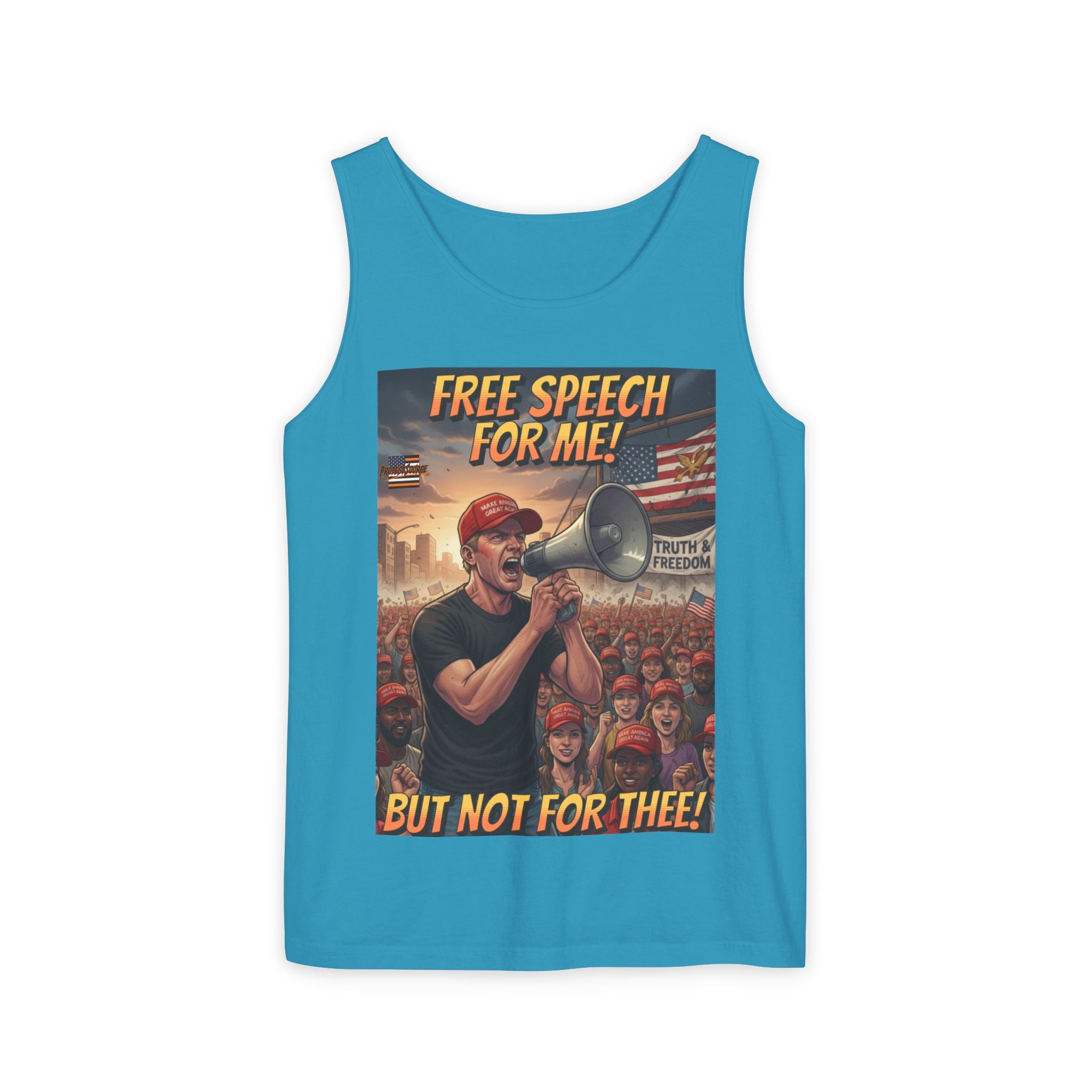 Free Speech For Me But Not For Thee Unisex Cotton Tank Top