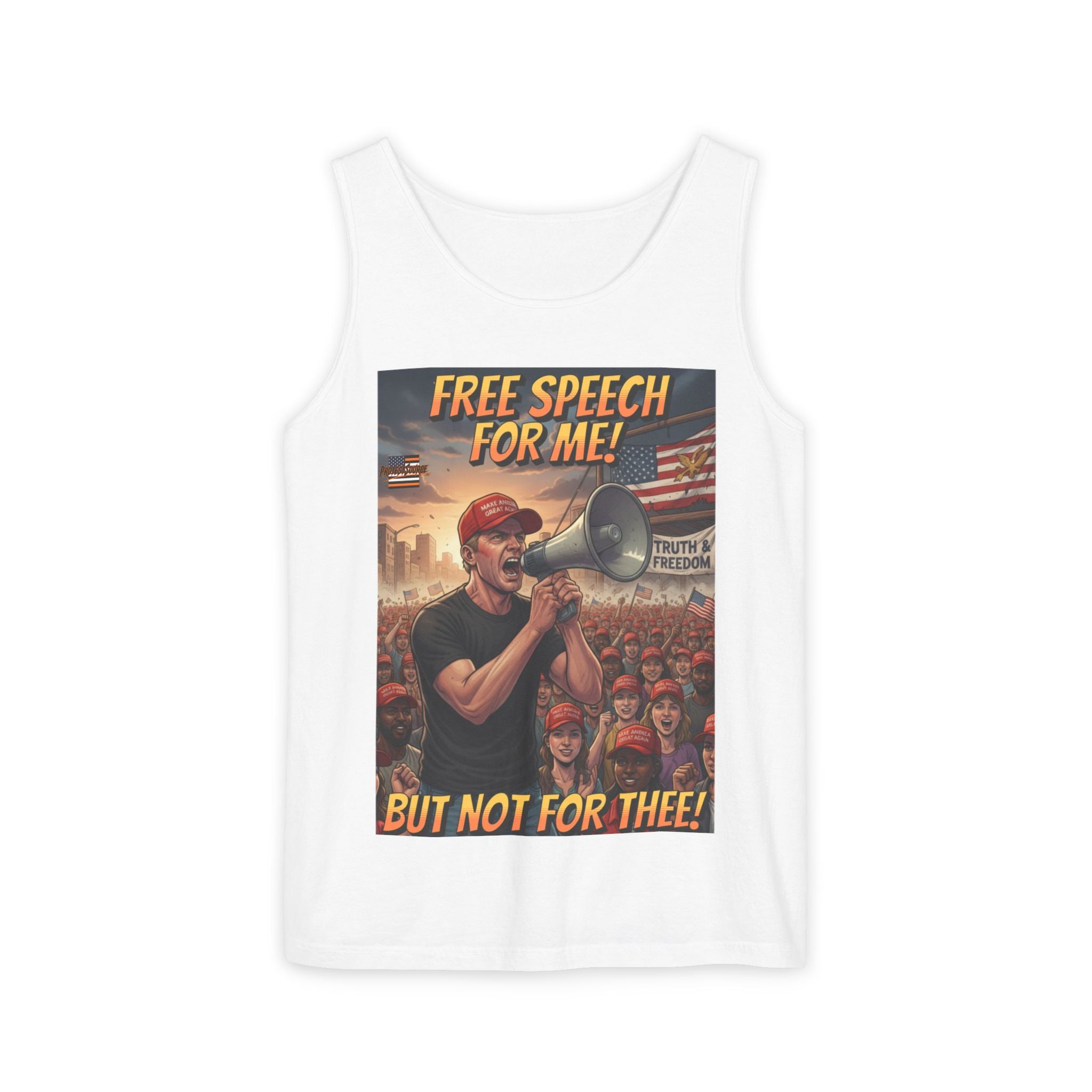 Free Speech For Me But Not For Thee Unisex Cotton Tank Top