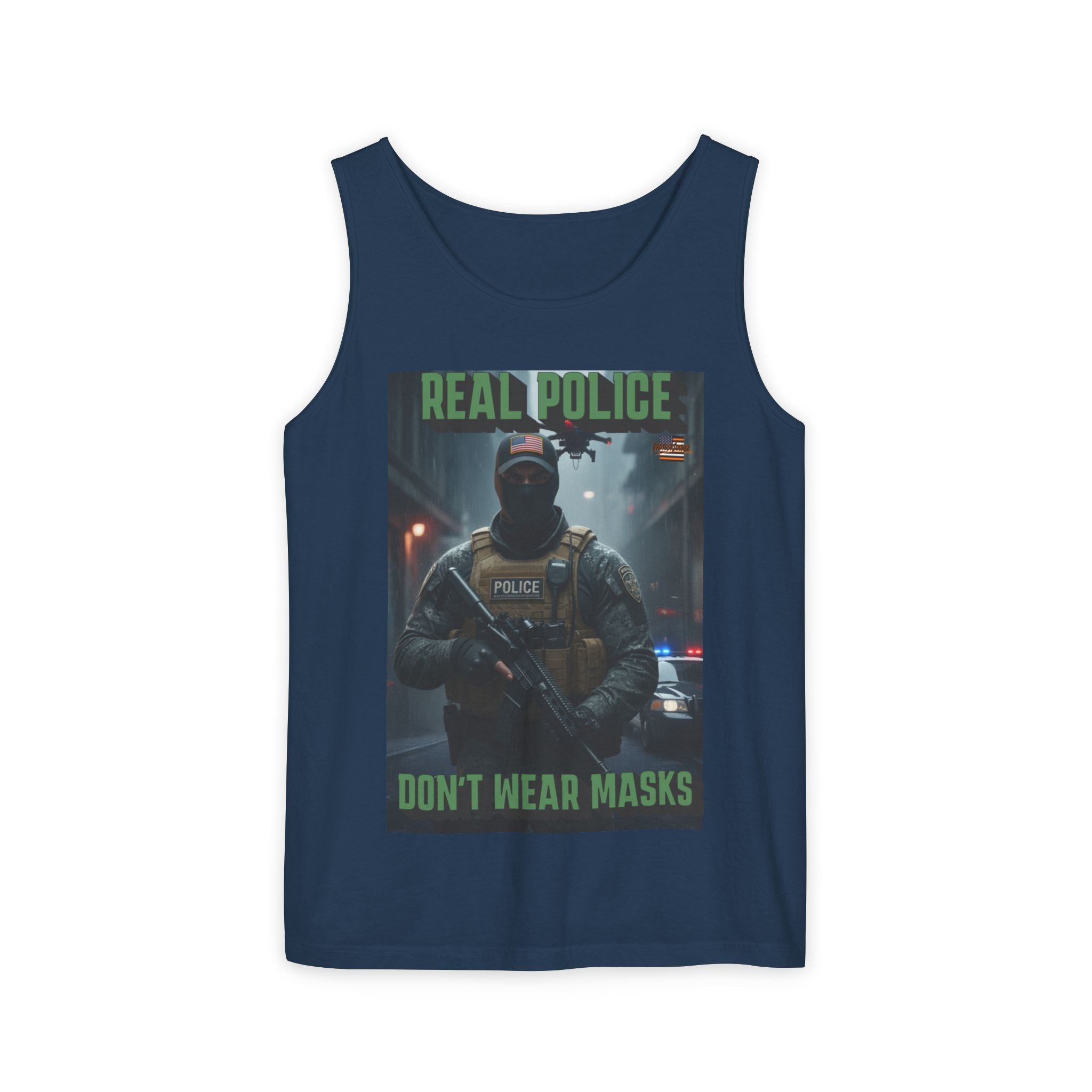 Real Police Don't Wear Masks Unisex Cotton Tank Top