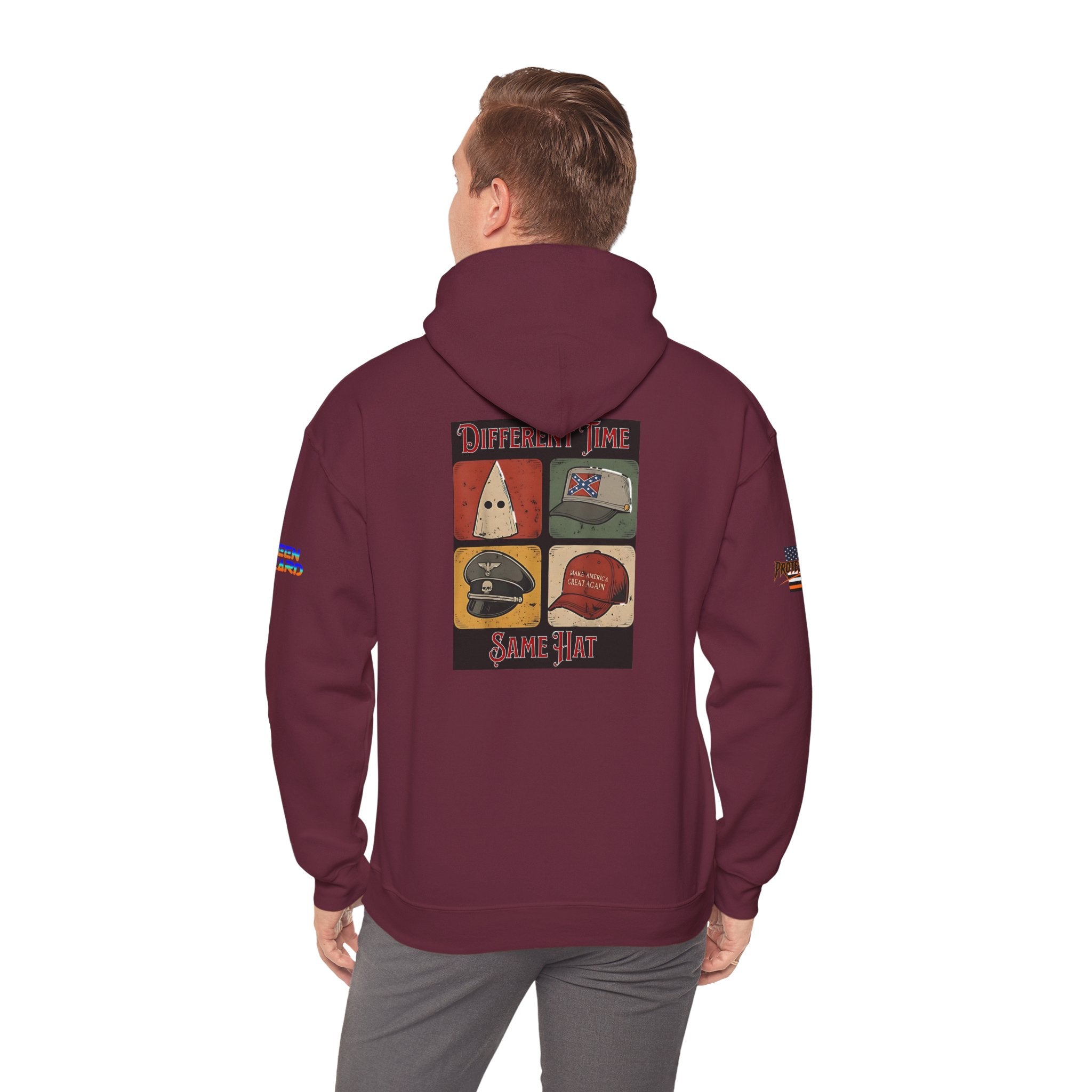 Different Time, Same Hat Unisex Heavy Blend Gildan Hoodie