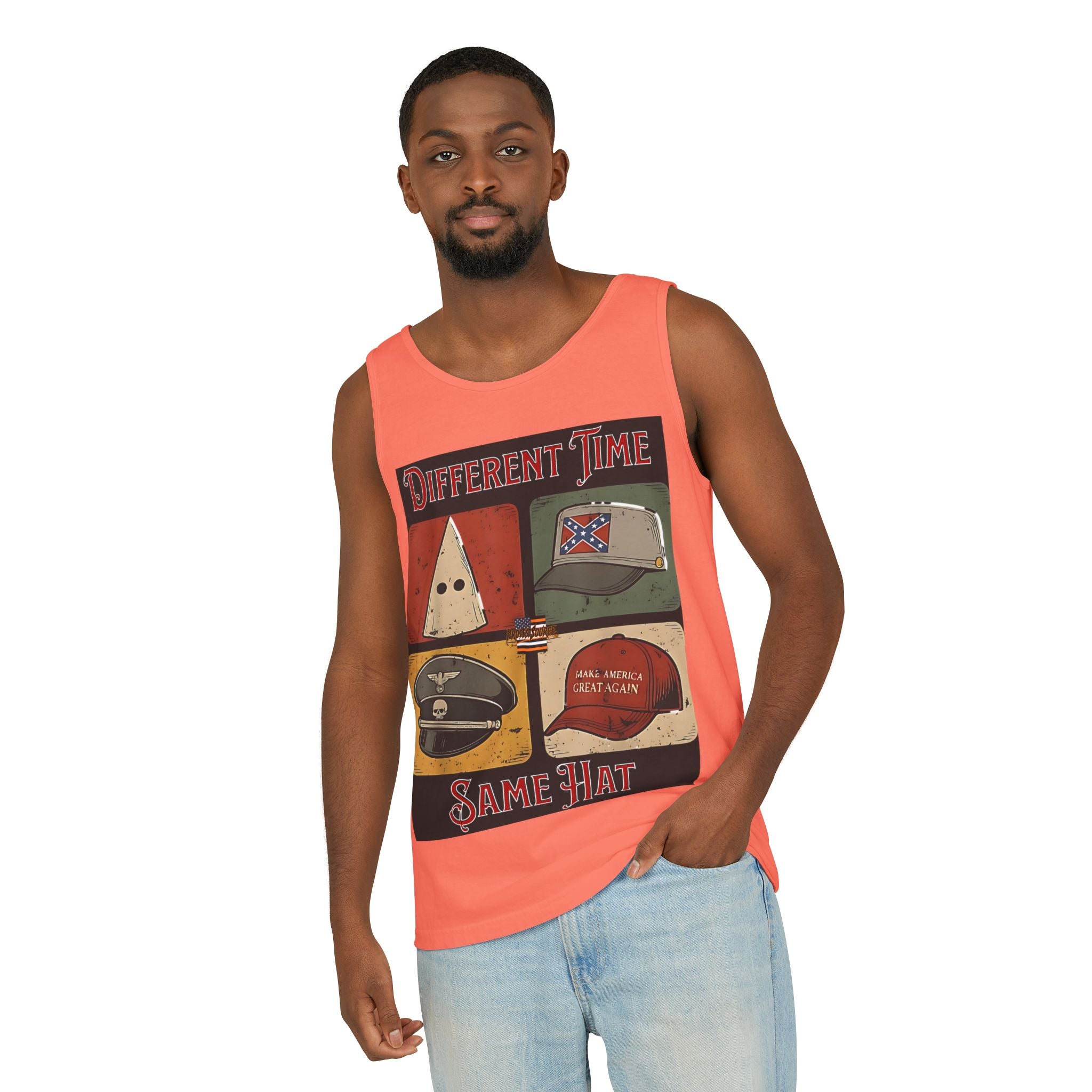 Different Time, Same Hat Unisex Cotton Tank Top