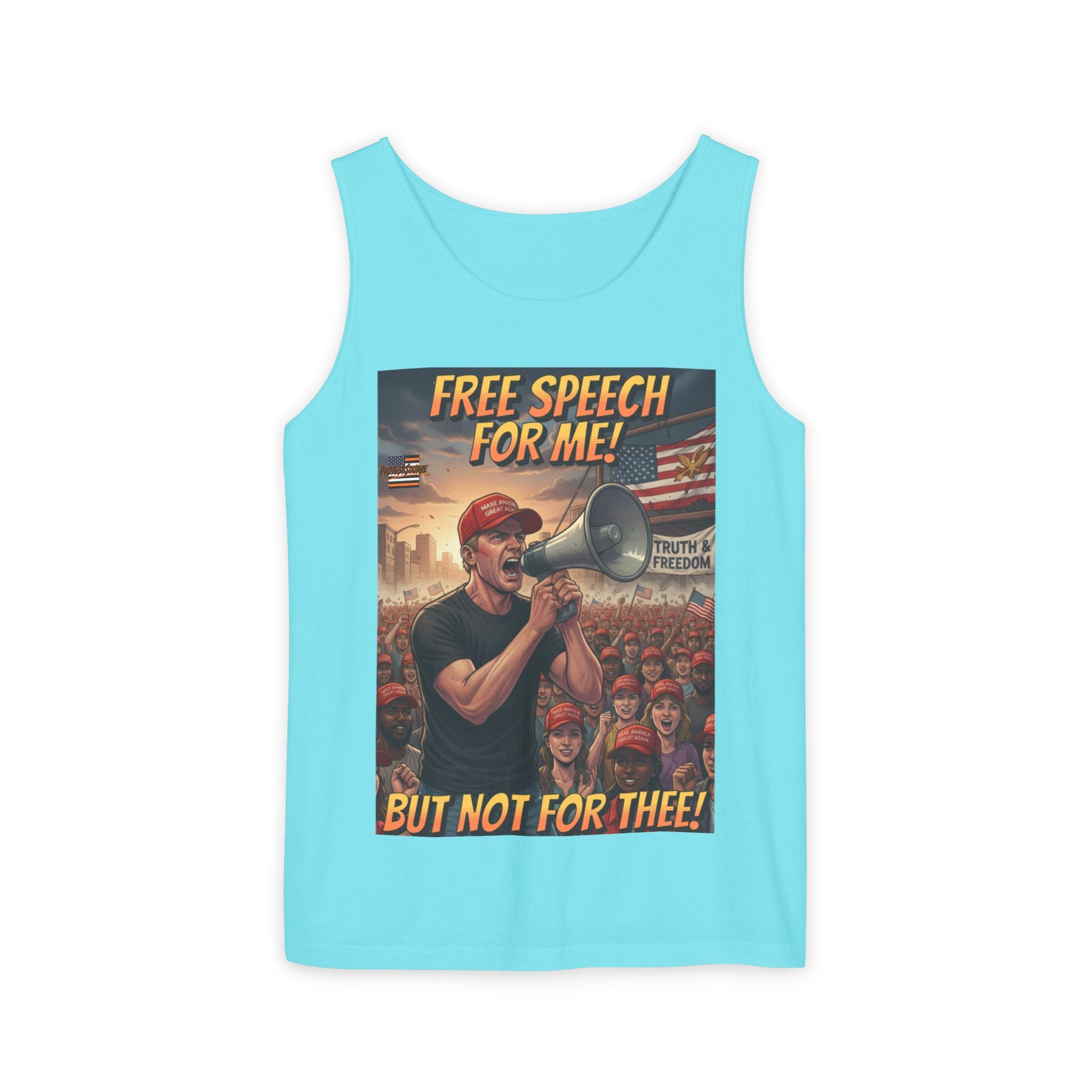 Free Speech For Me But Not For Thee Unisex Cotton Tank Top