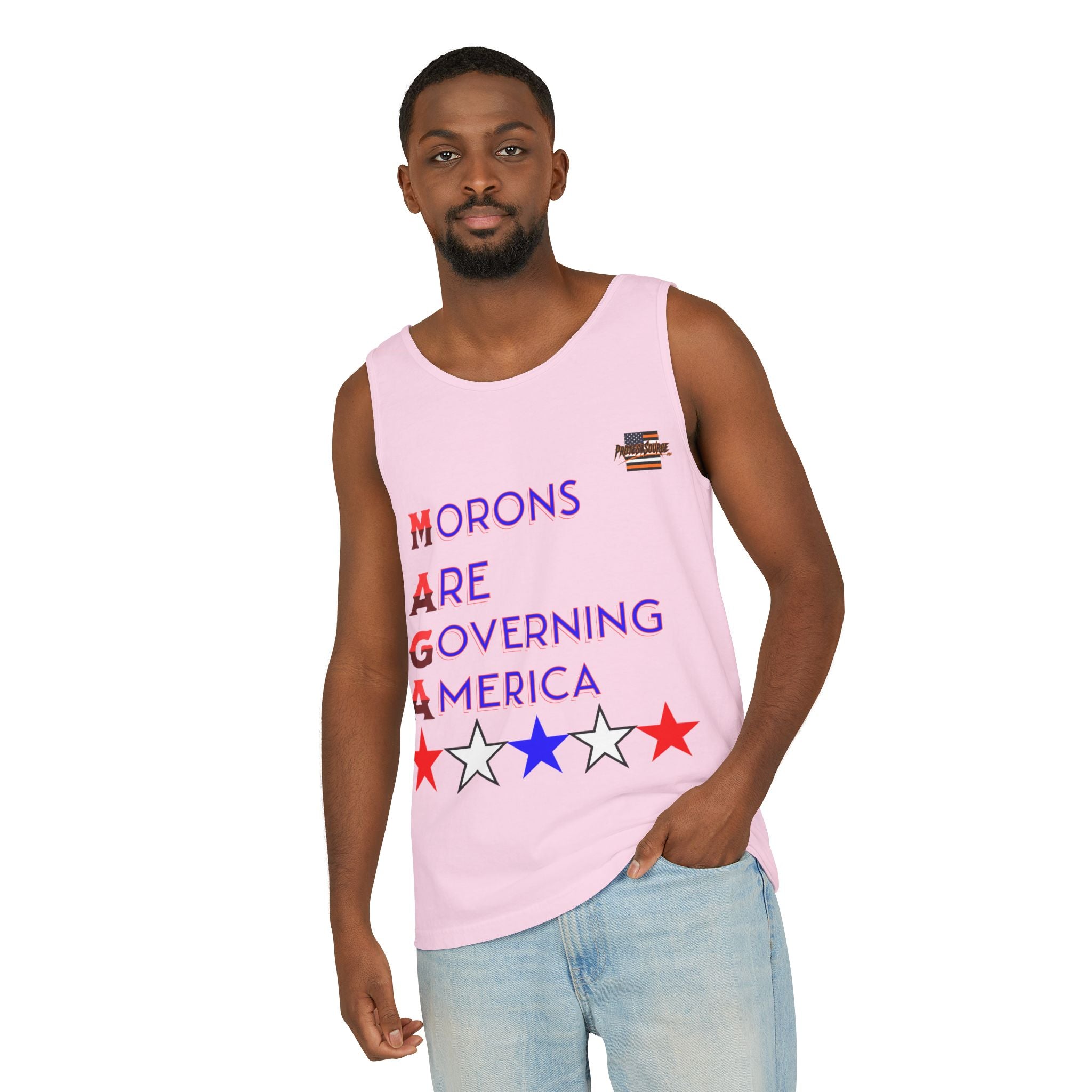 Morons Are Governing America Unisex Cotton Tank Top