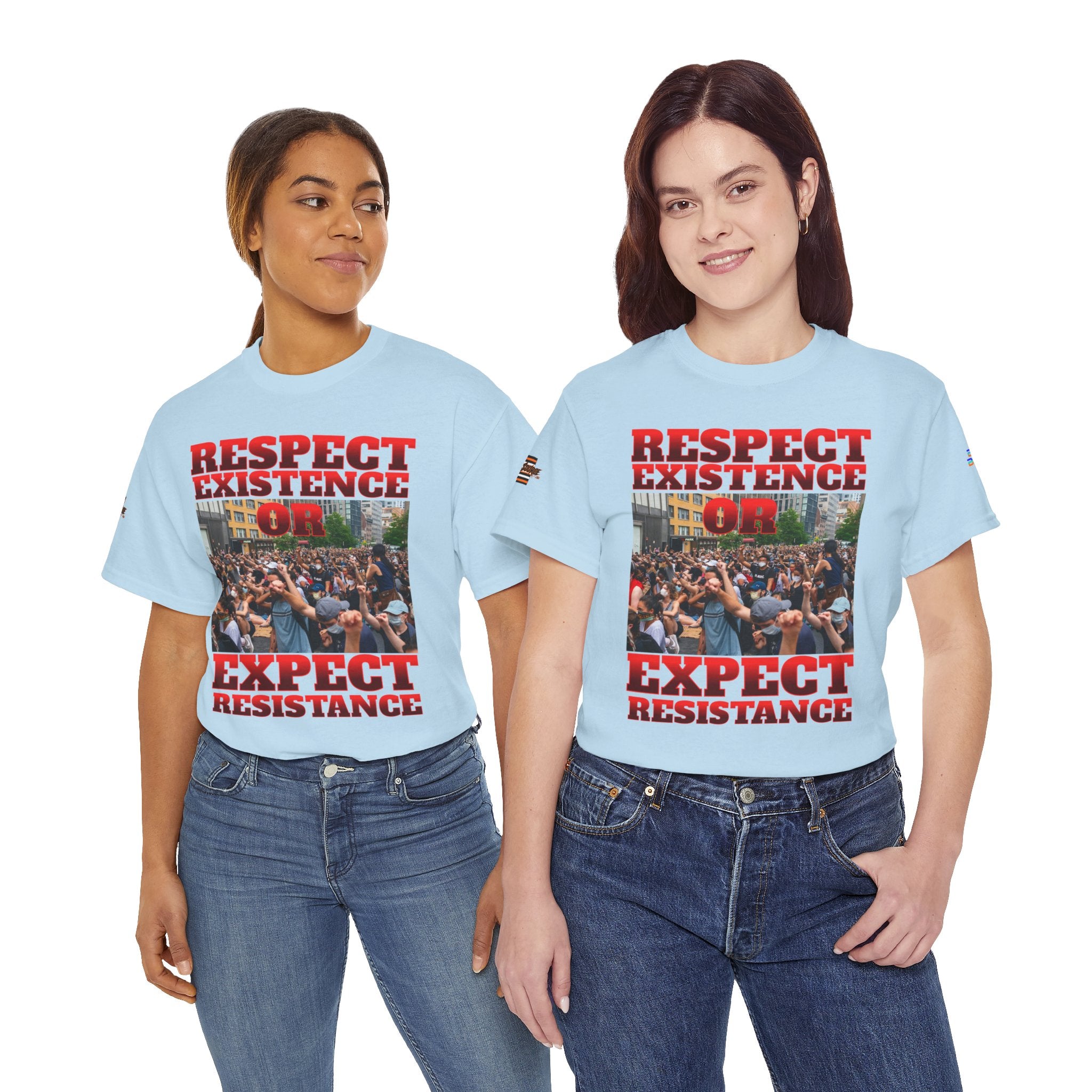 Respect Existence or Expect Resistance Unisex Heavy Cotton Gildan Tee