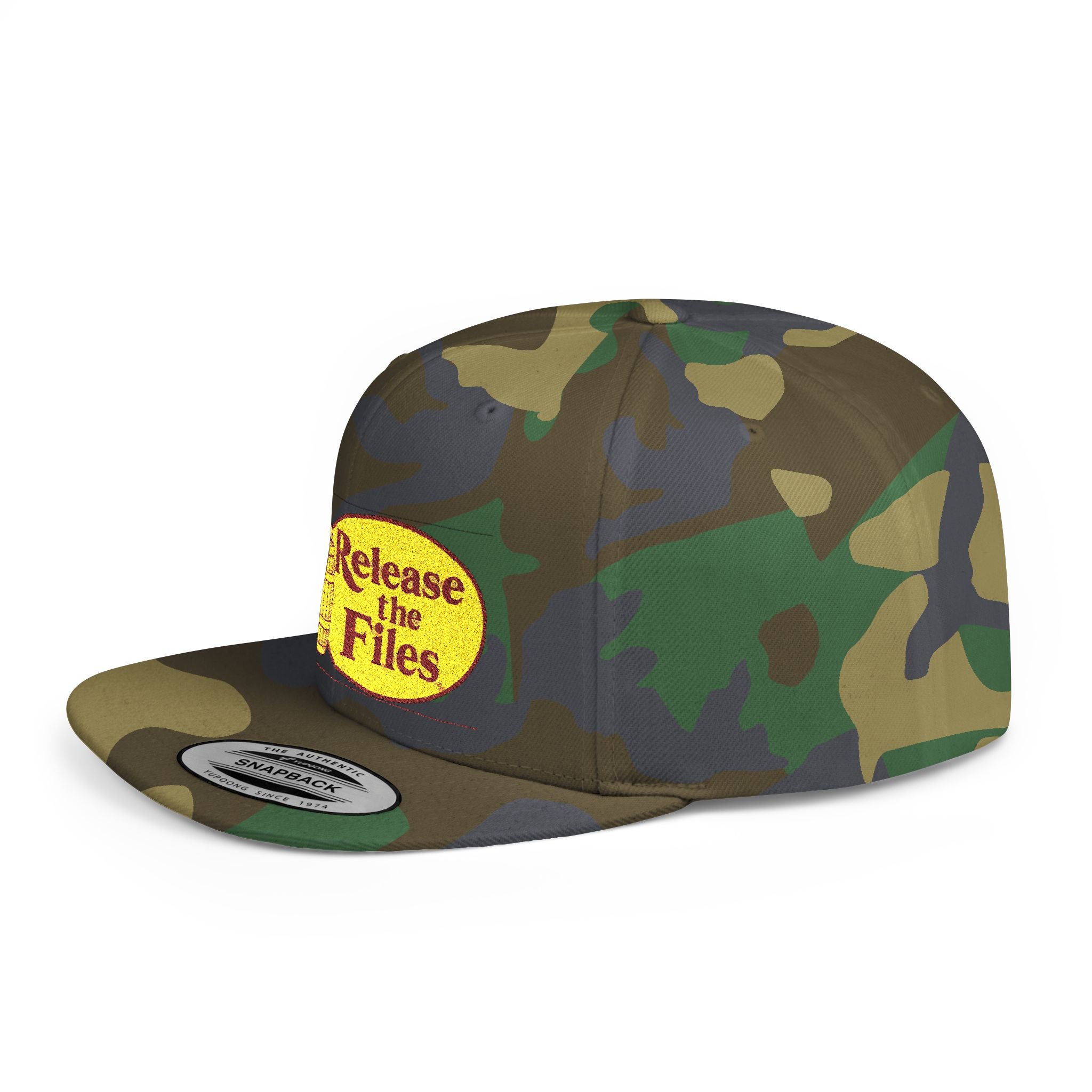 Release The Files Camo Snapback Hat