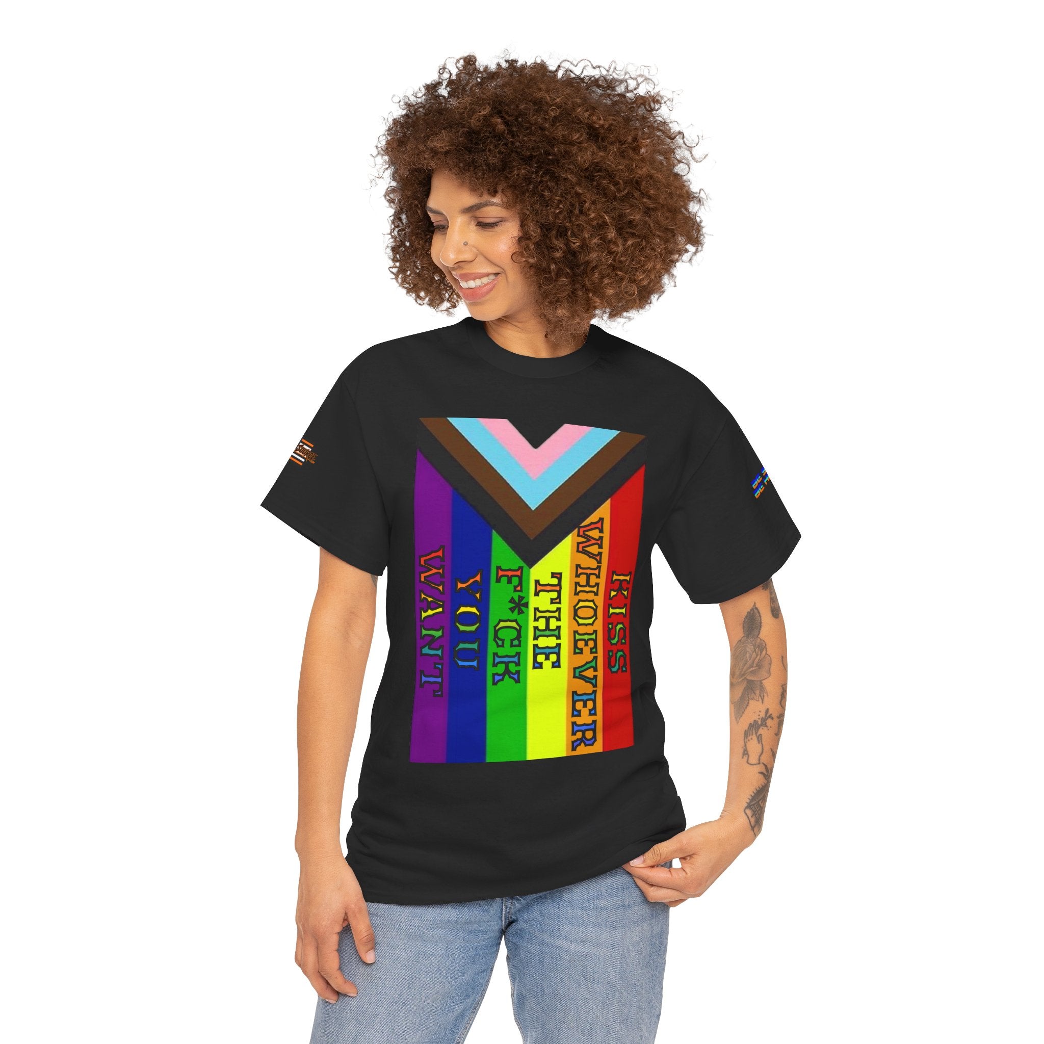 Kiss Whoever The F*ck You Want Unisex Heavy Cotton Gildan Tee