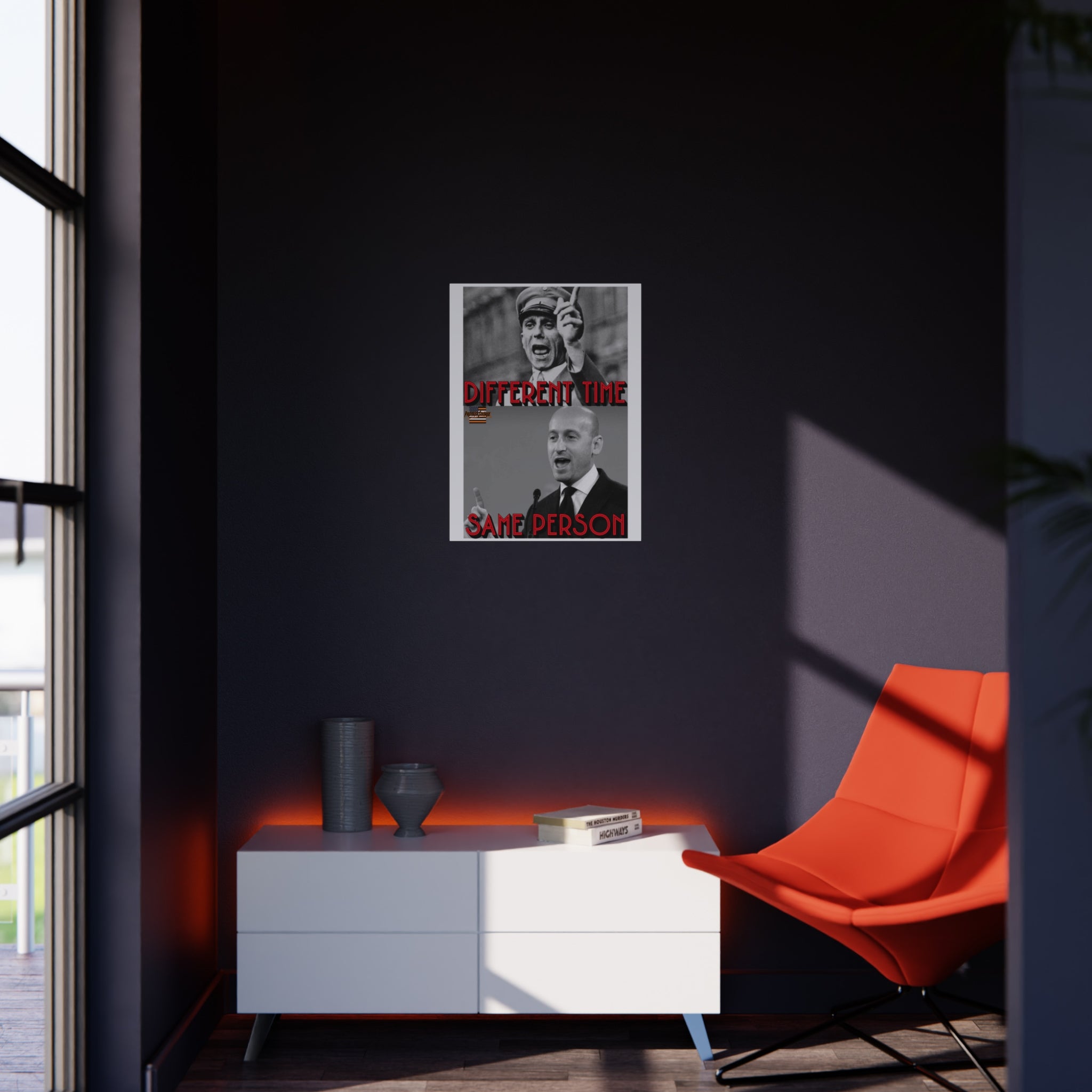 Different Time Same Person 18" X 24" Durable Foam Board Protest Sign