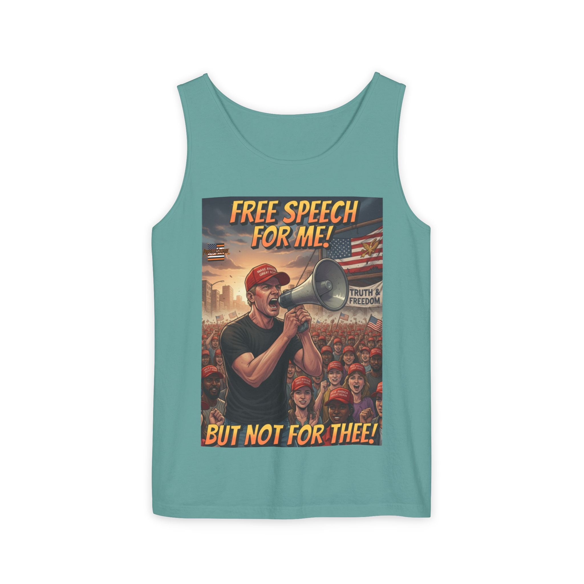 Free Speech For Me But Not For Thee Unisex Cotton Tank Top