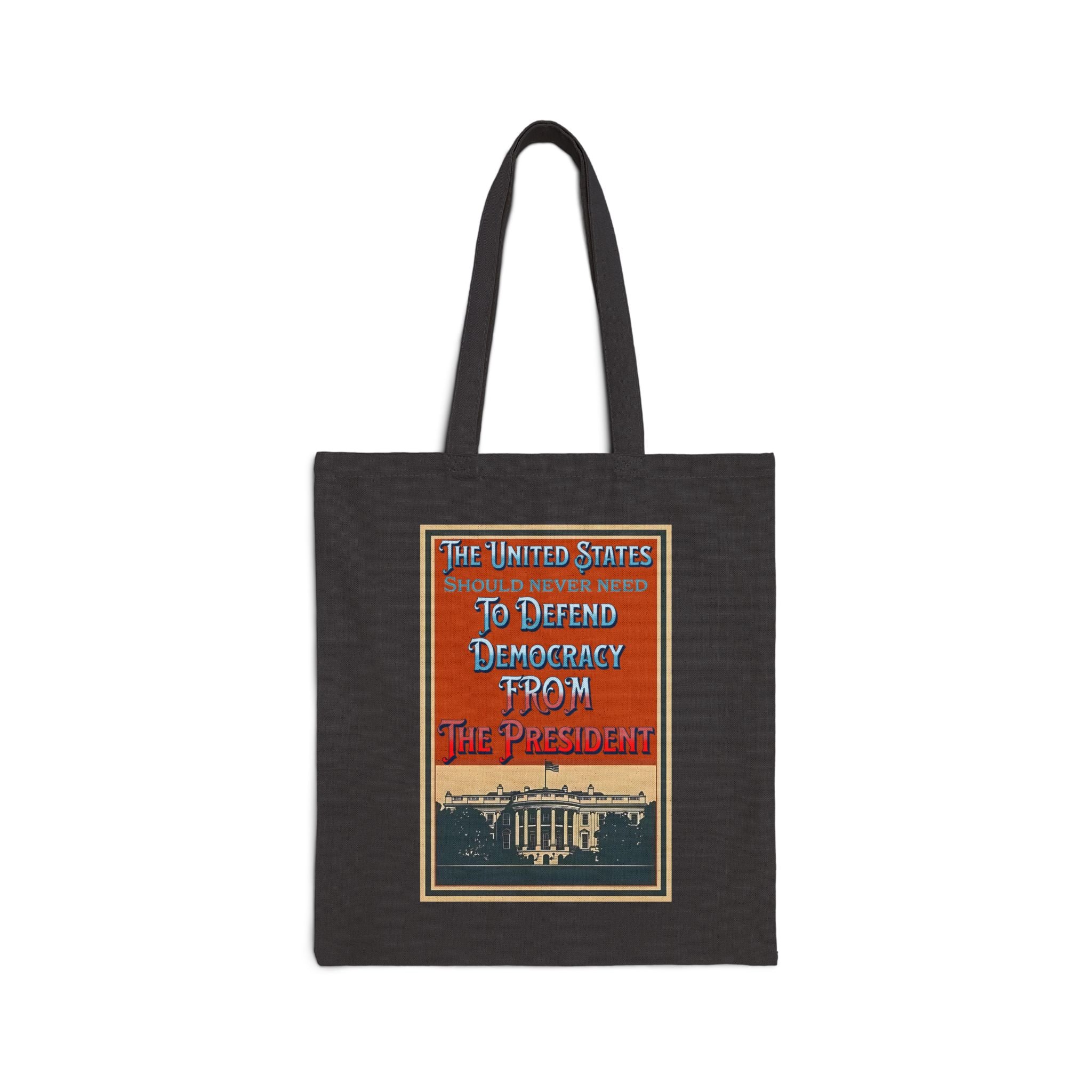 Defending Democracy Cotton Canvas Tote Bag
