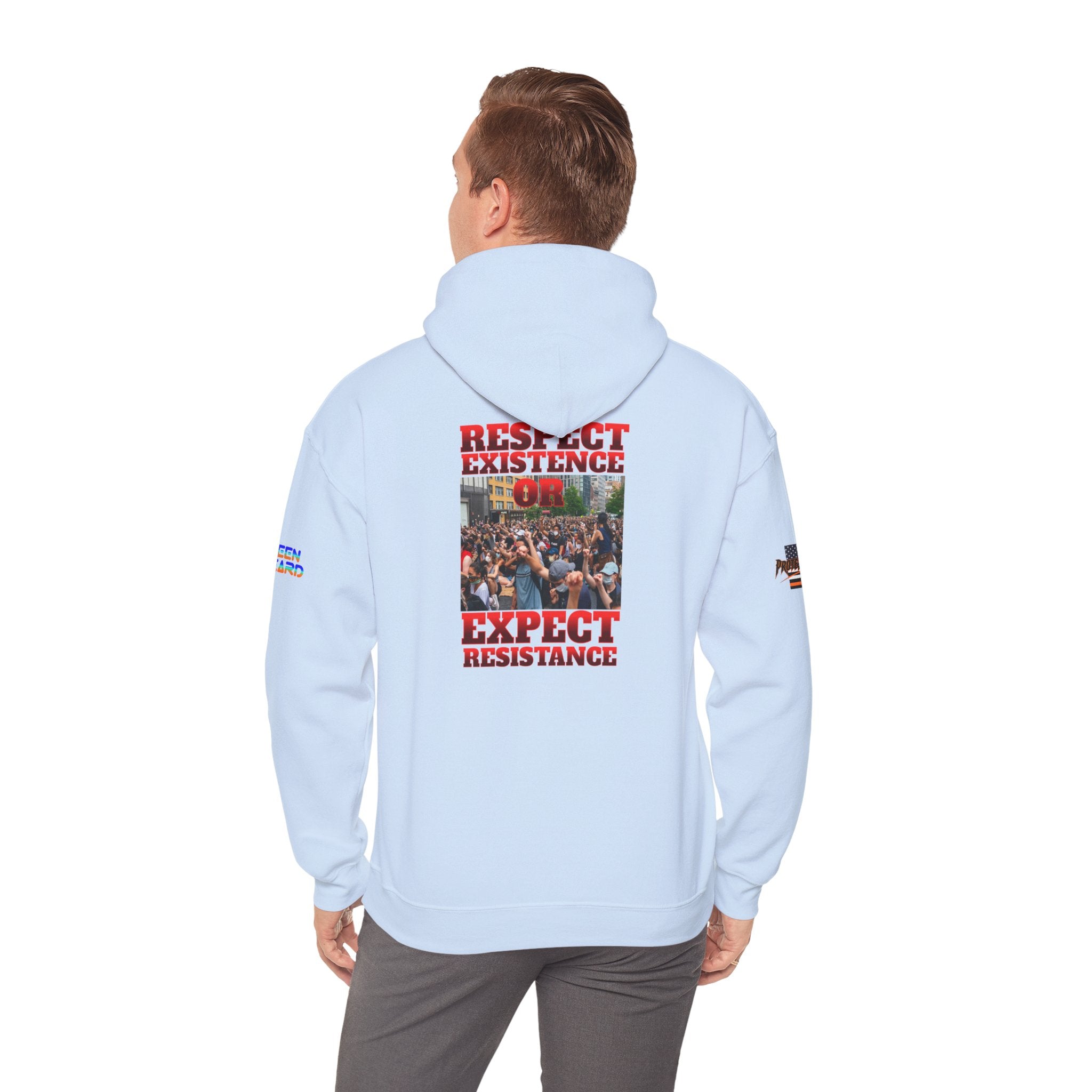 Respect Existence or Expect Resistance Unisex Heavy Blend Gildan Hoodie