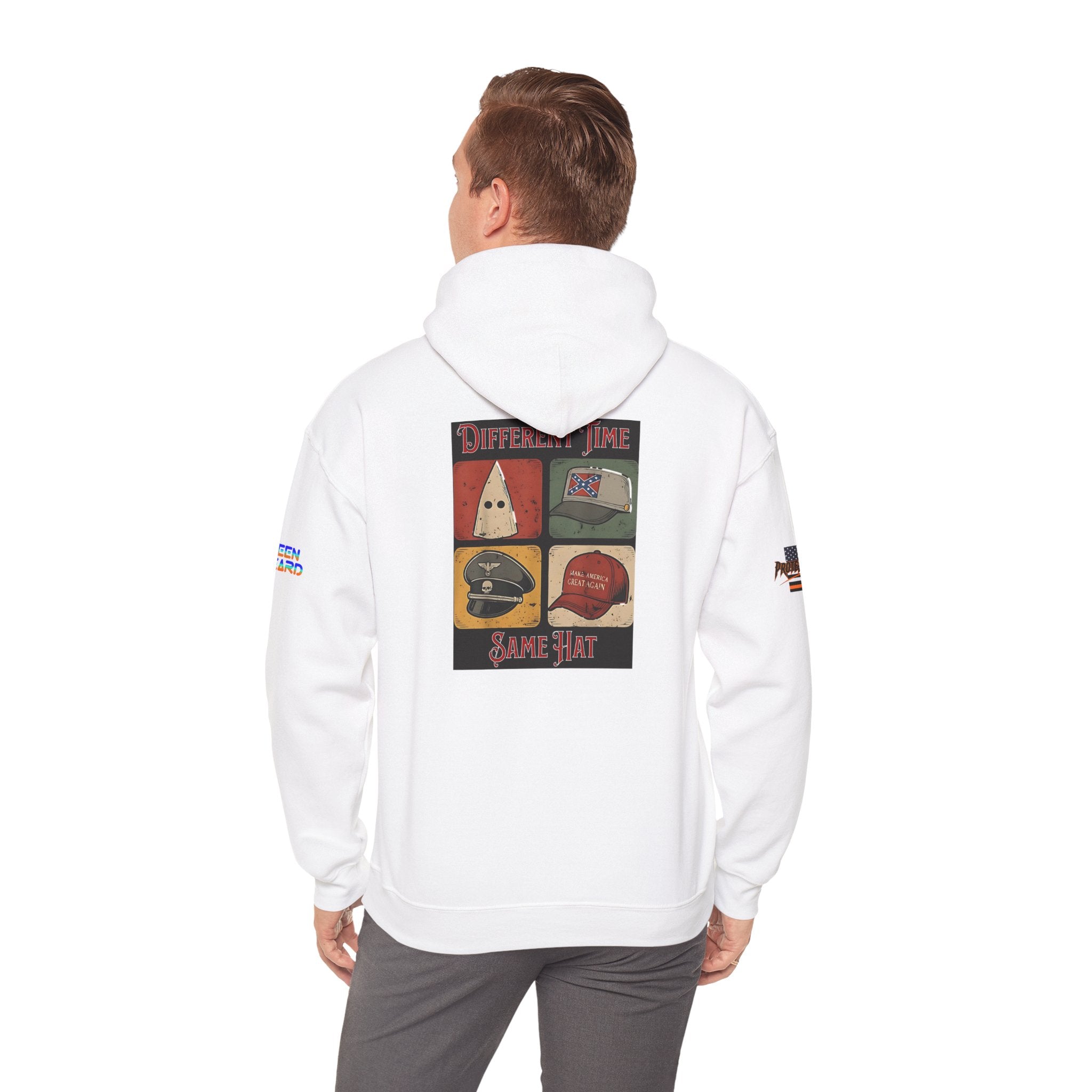 Different Time, Same Hat Unisex Heavy Blend Gildan Hoodie