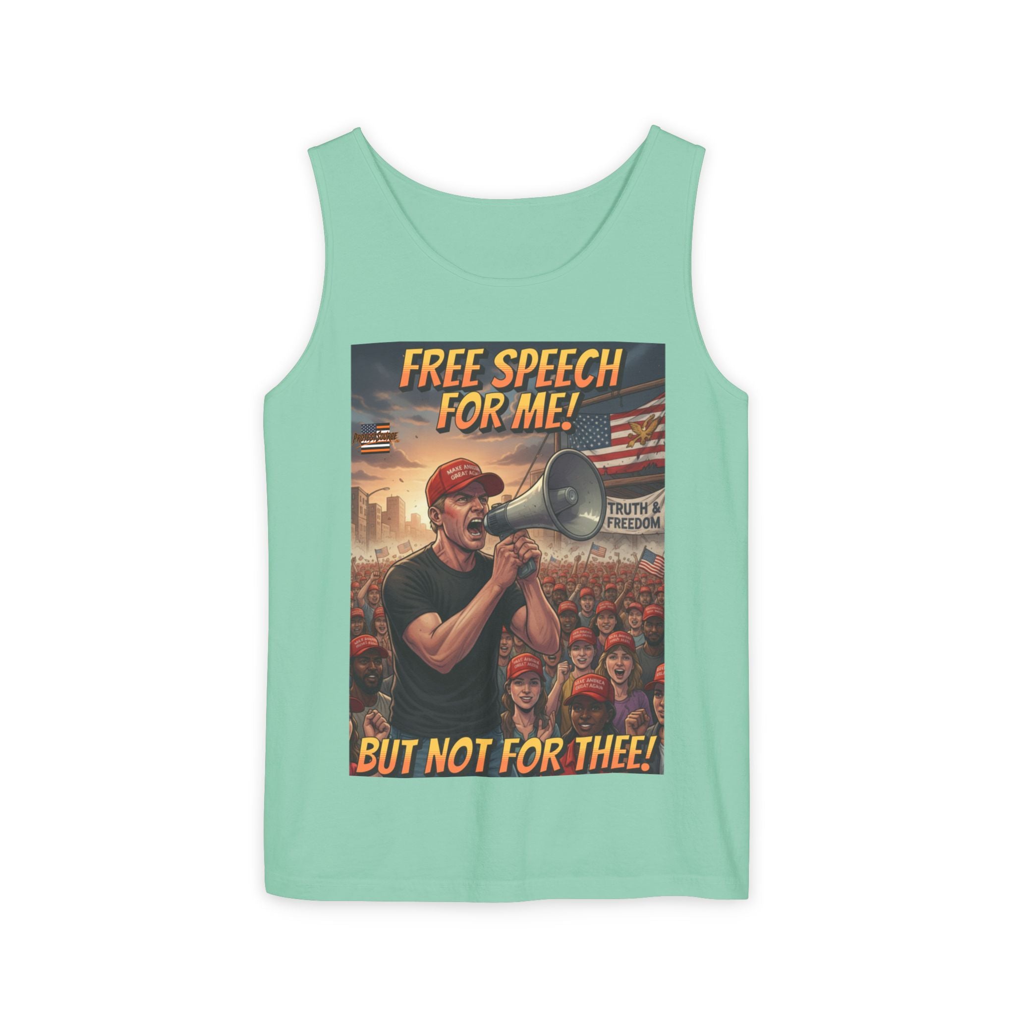 Free Speech For Me But Not For Thee Unisex Cotton Tank Top