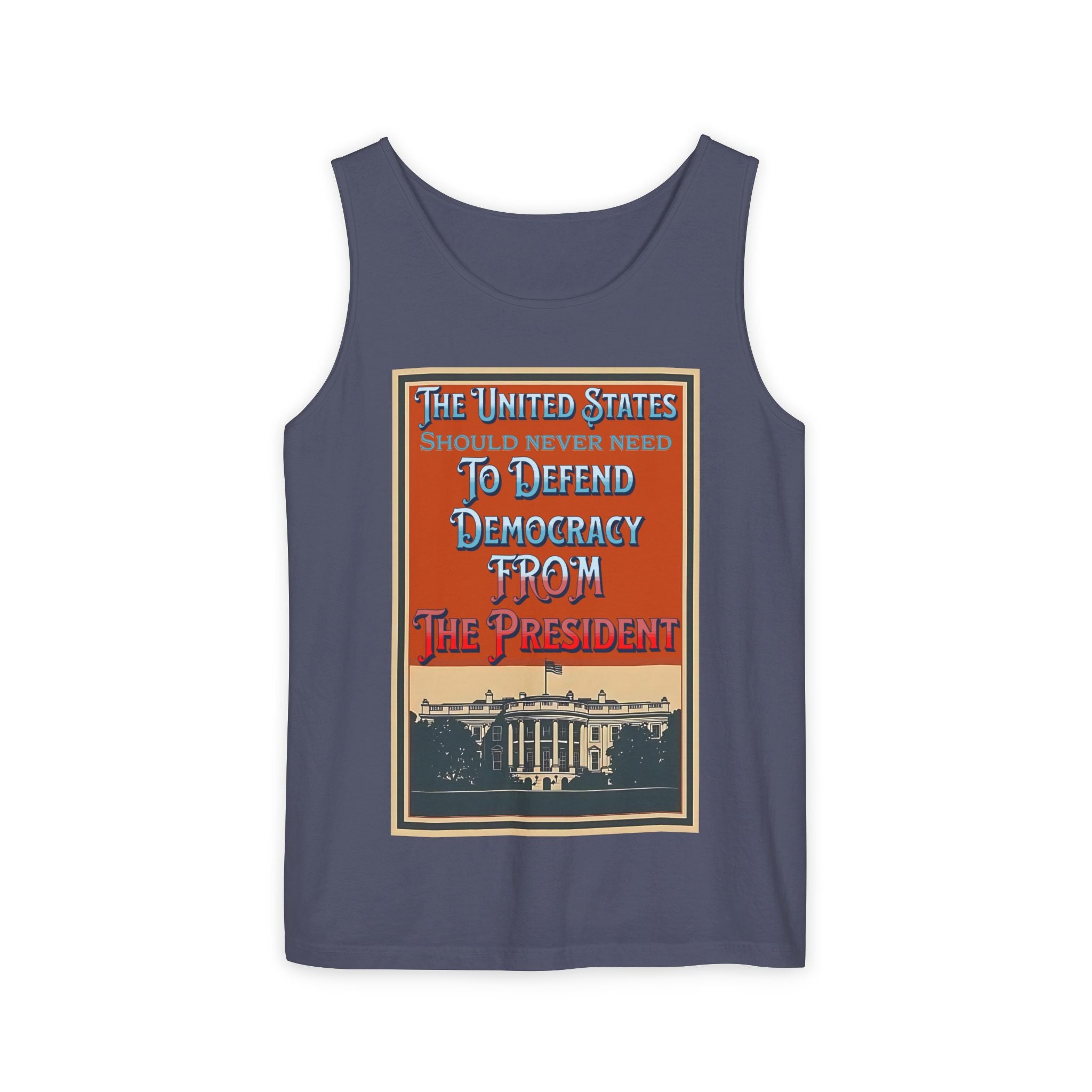 Defending Democracy Unisex Cotton Tank Top