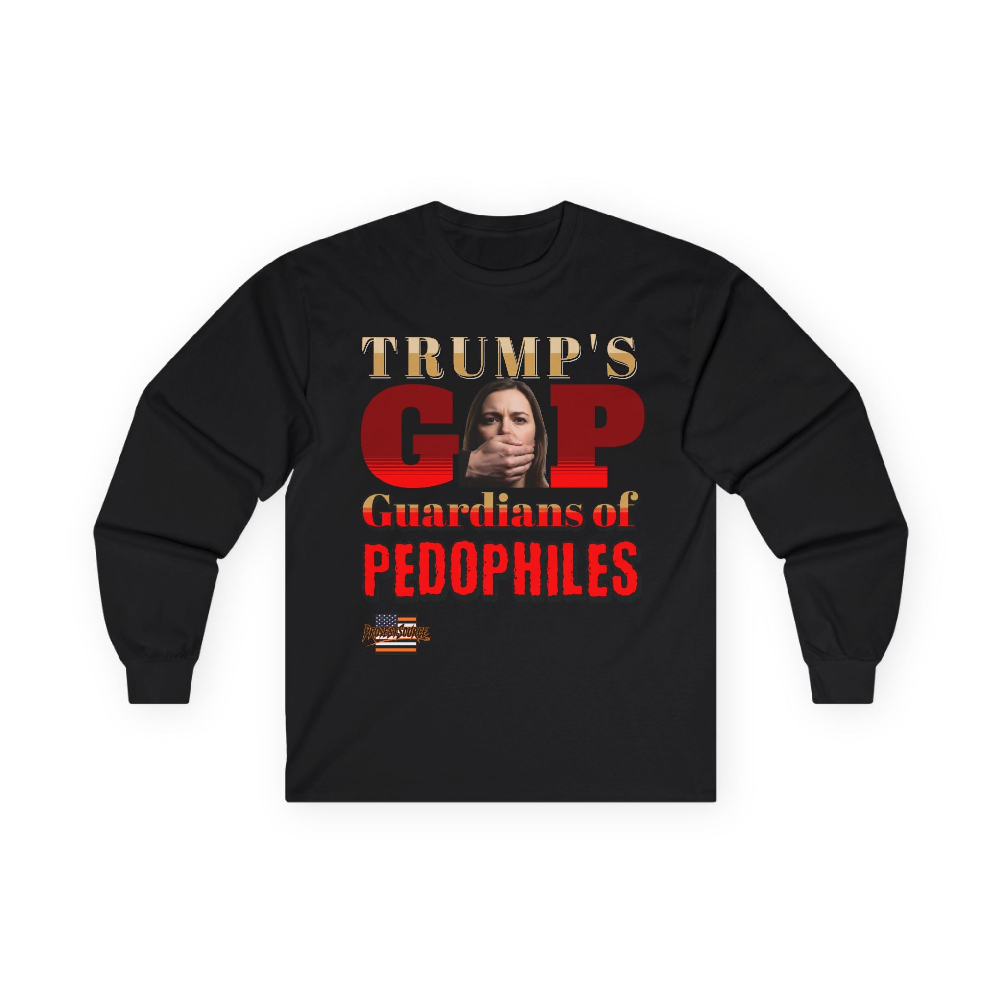 Guardians of Pedophiles Long Sleeve Cotton Gildan Tee