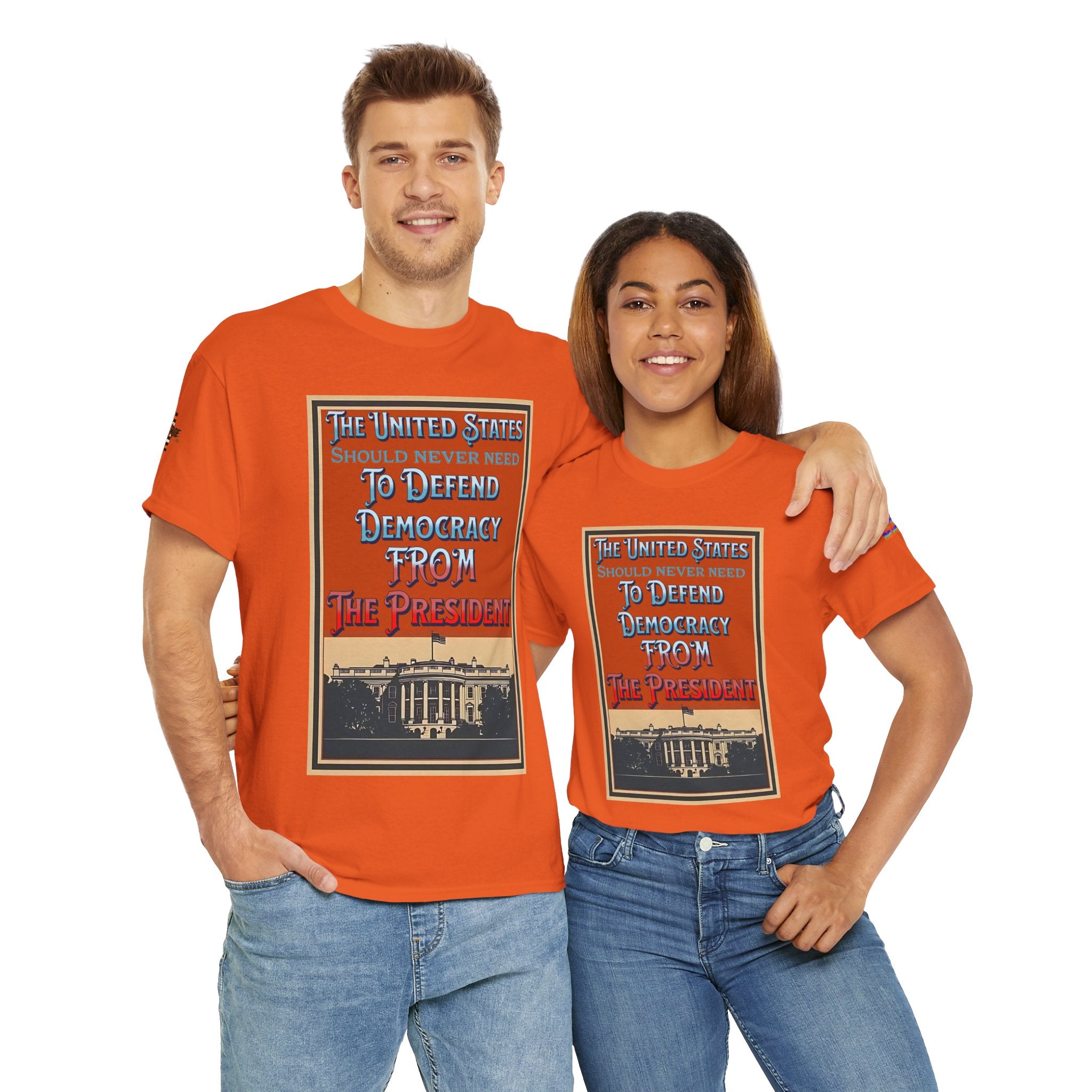 Defending Democracy Unisex Heavy Cotton Gildan Tee