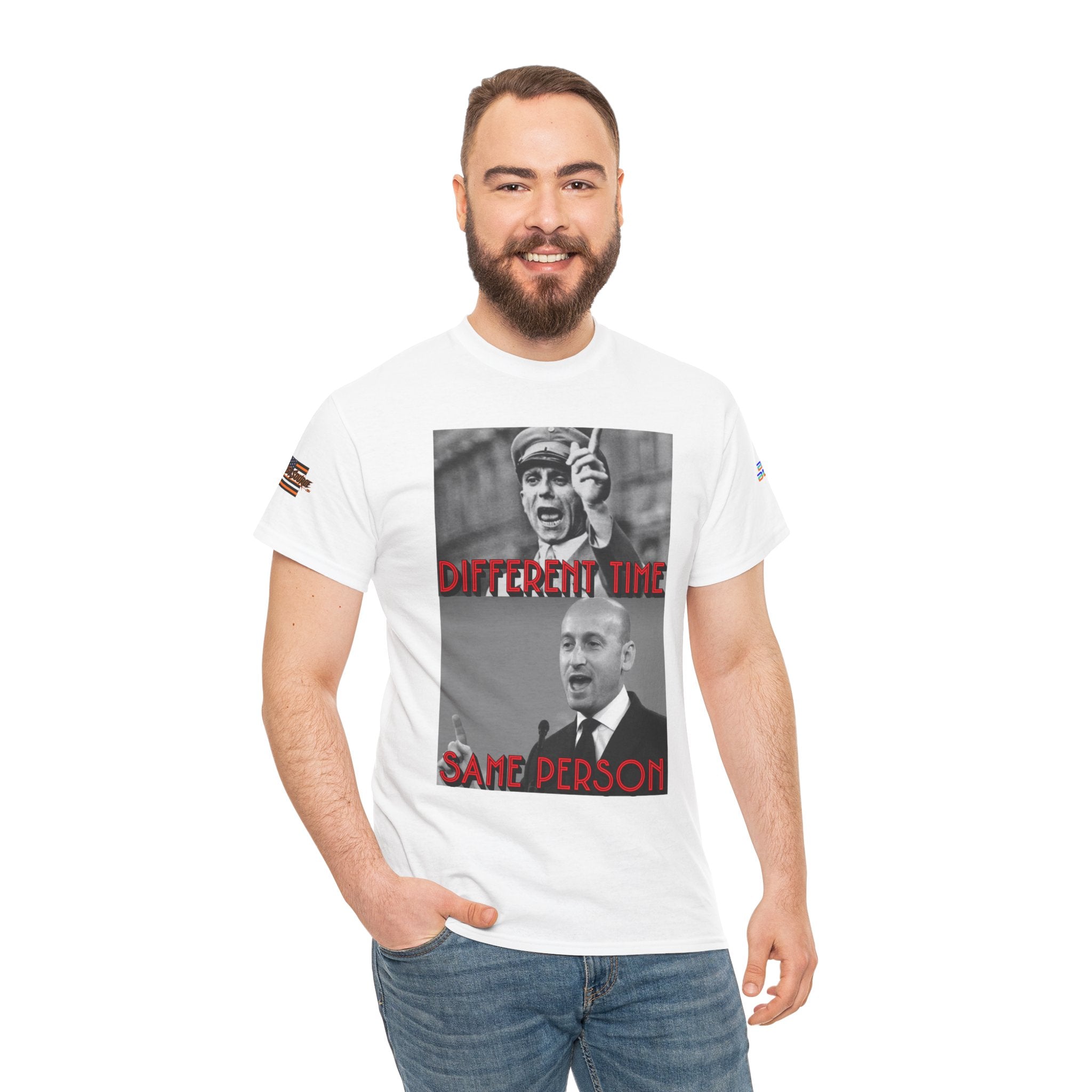 Different Time, Same Person Unisex Heavy Cotton Gildan Tee