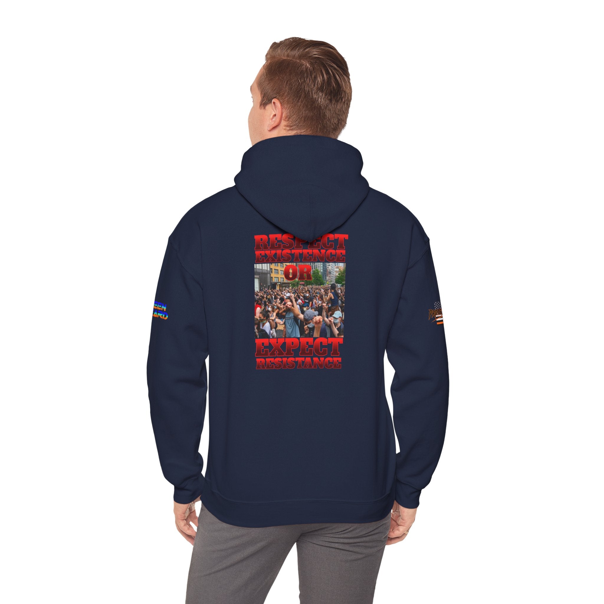 Respect Existence or Expect Resistance Unisex Heavy Blend Gildan Hoodie