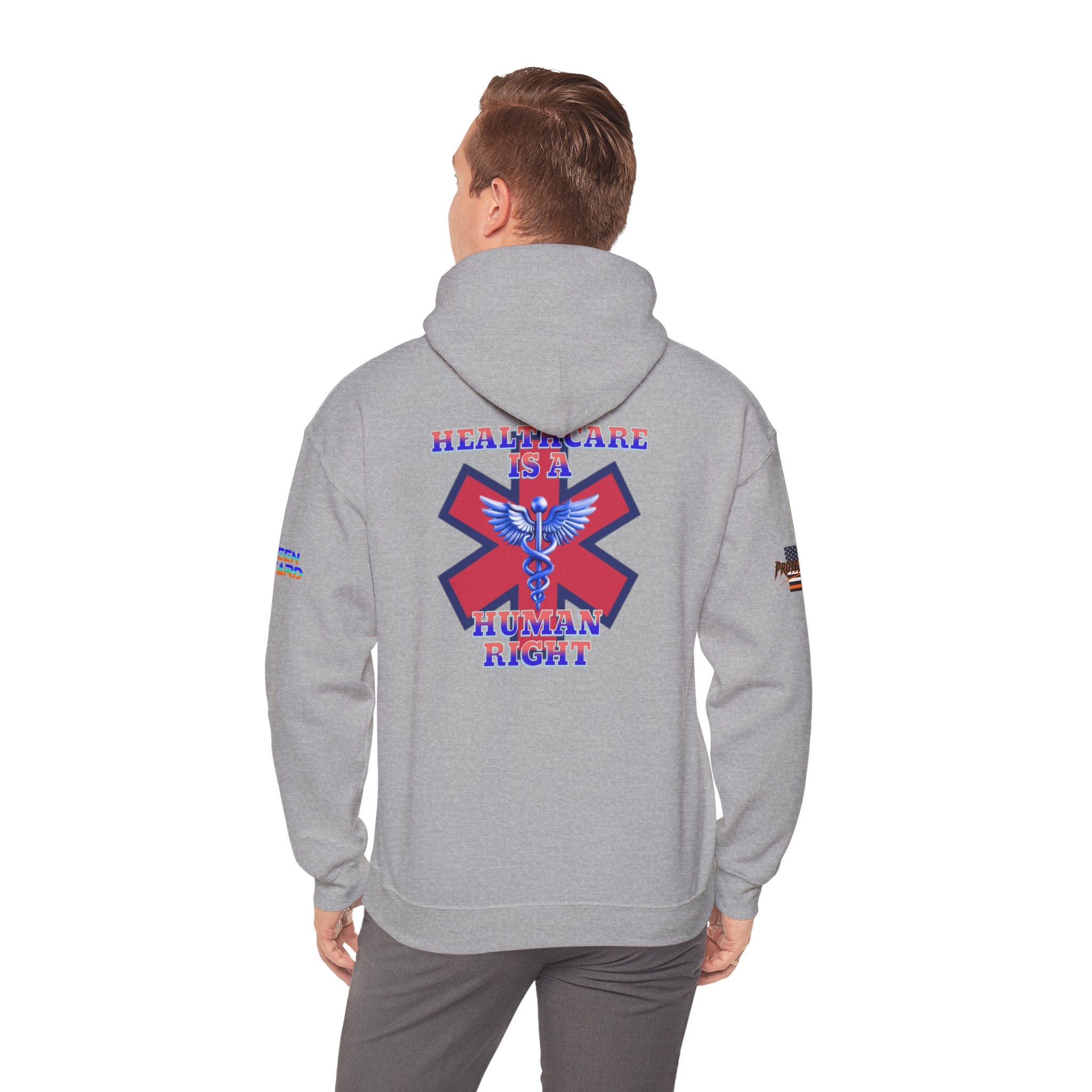 Healthcare is a Human Right Unisex Heavy Blend Gildan Hoodie