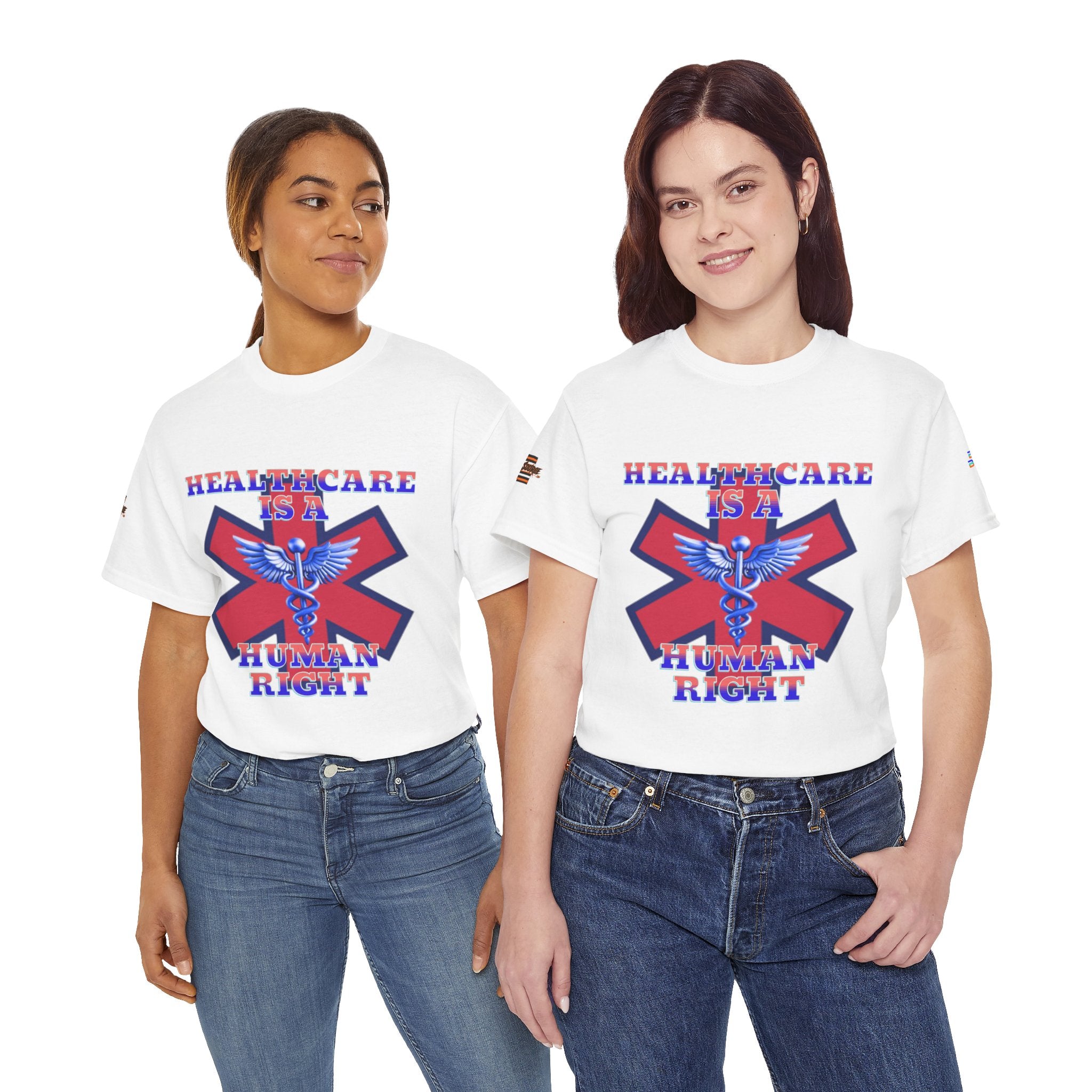 Healthcare is a Human Right Unisex Heavy Cotton Gildan Tee