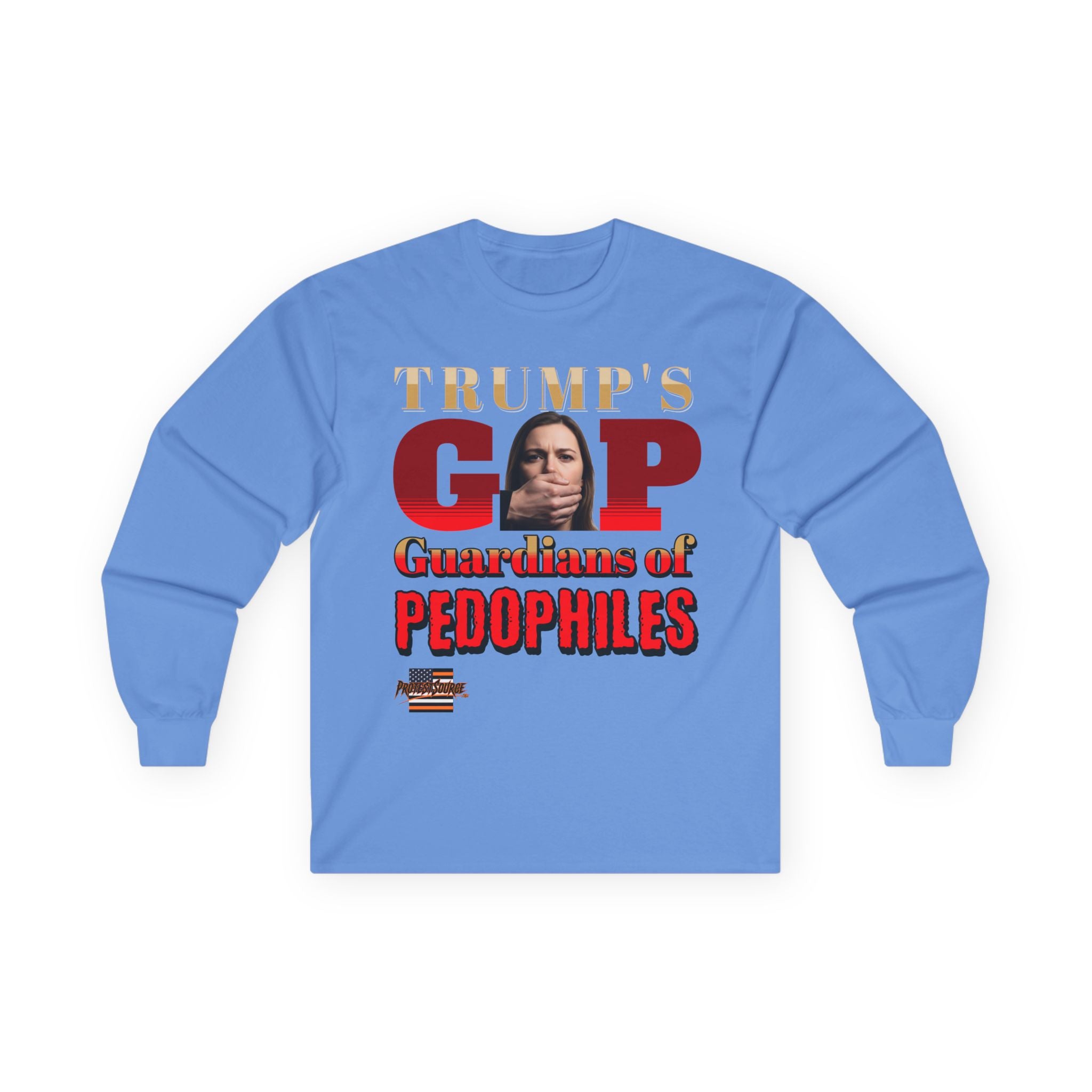 Guardians of Pedophiles Long Sleeve Cotton Gildan Tee