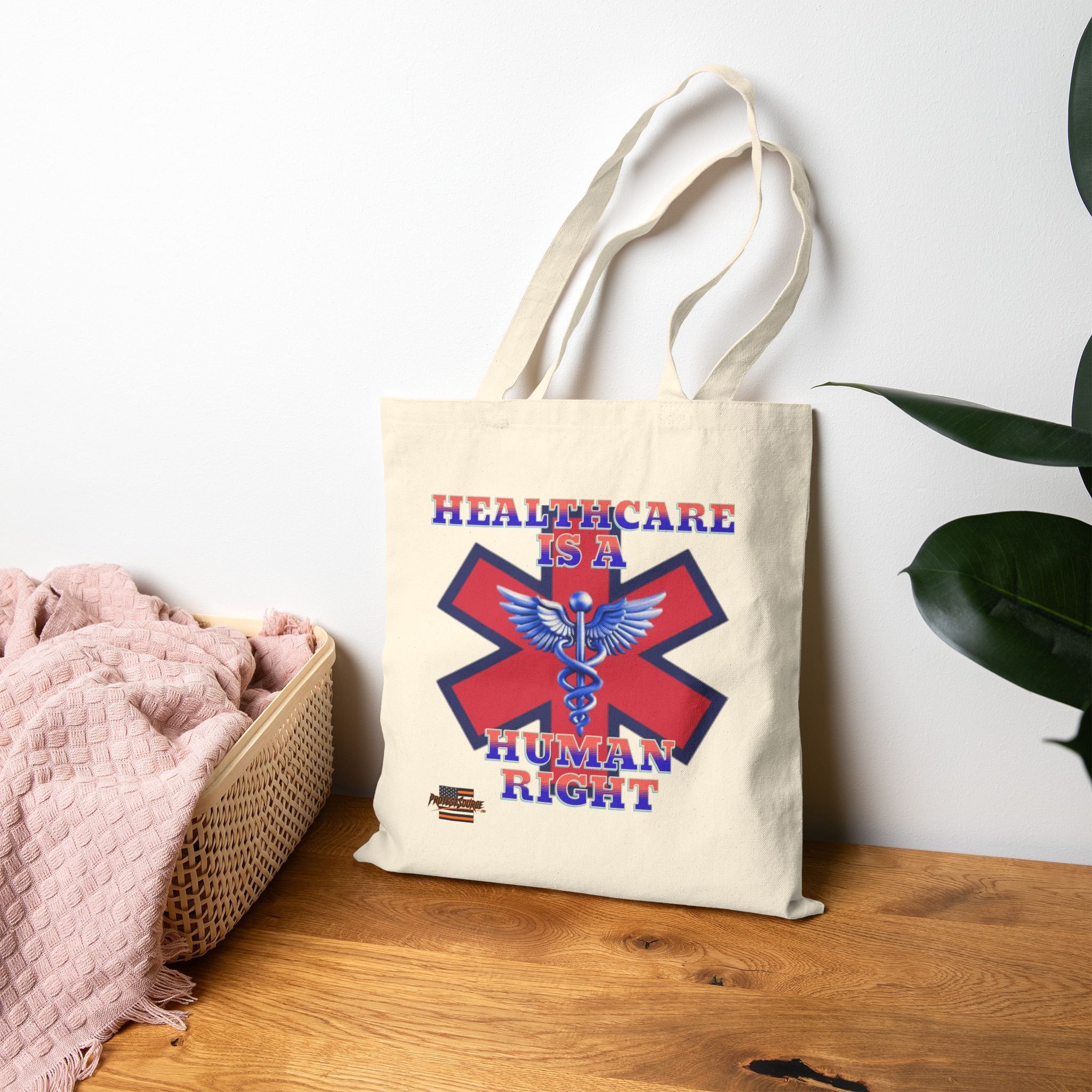 Healthcare is a Human Right Cotton Canvas Tote Bag