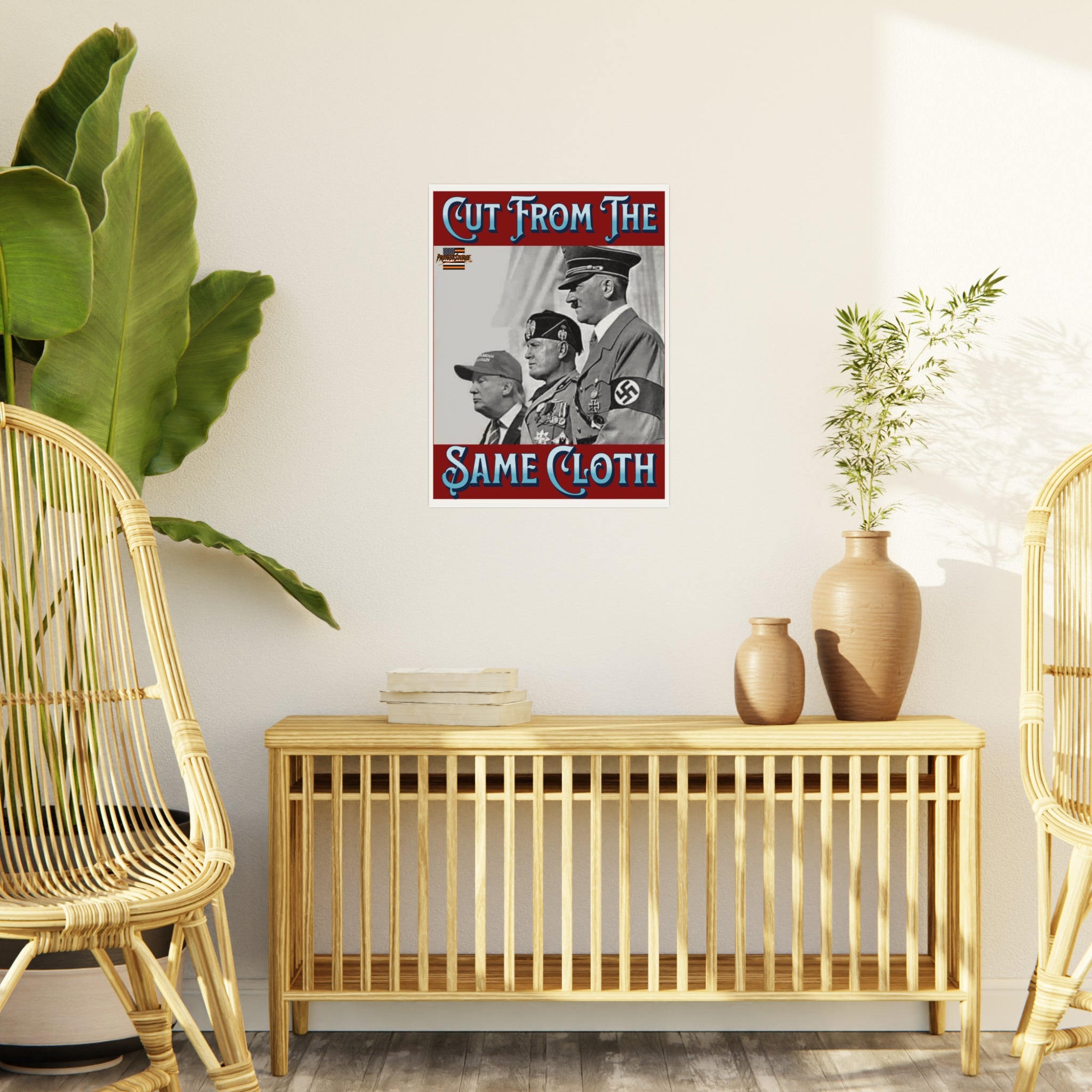 Cut From The Same Cloth 18" X 24" Durable Foam Board Protest Sign