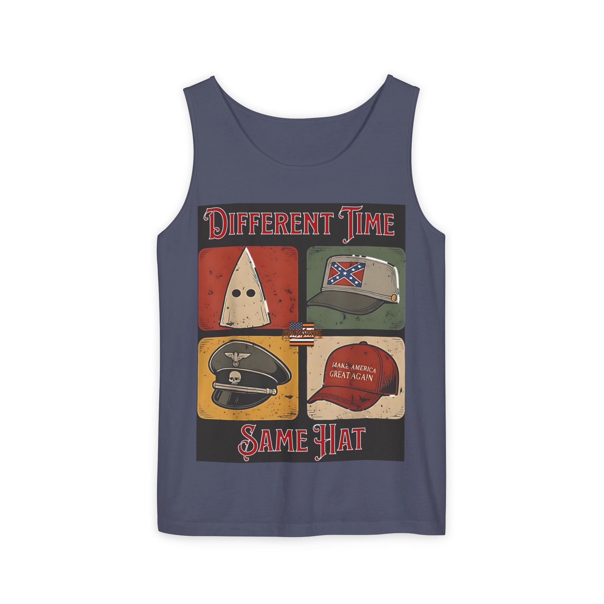 Different Time, Same Hat Unisex Cotton Tank Top