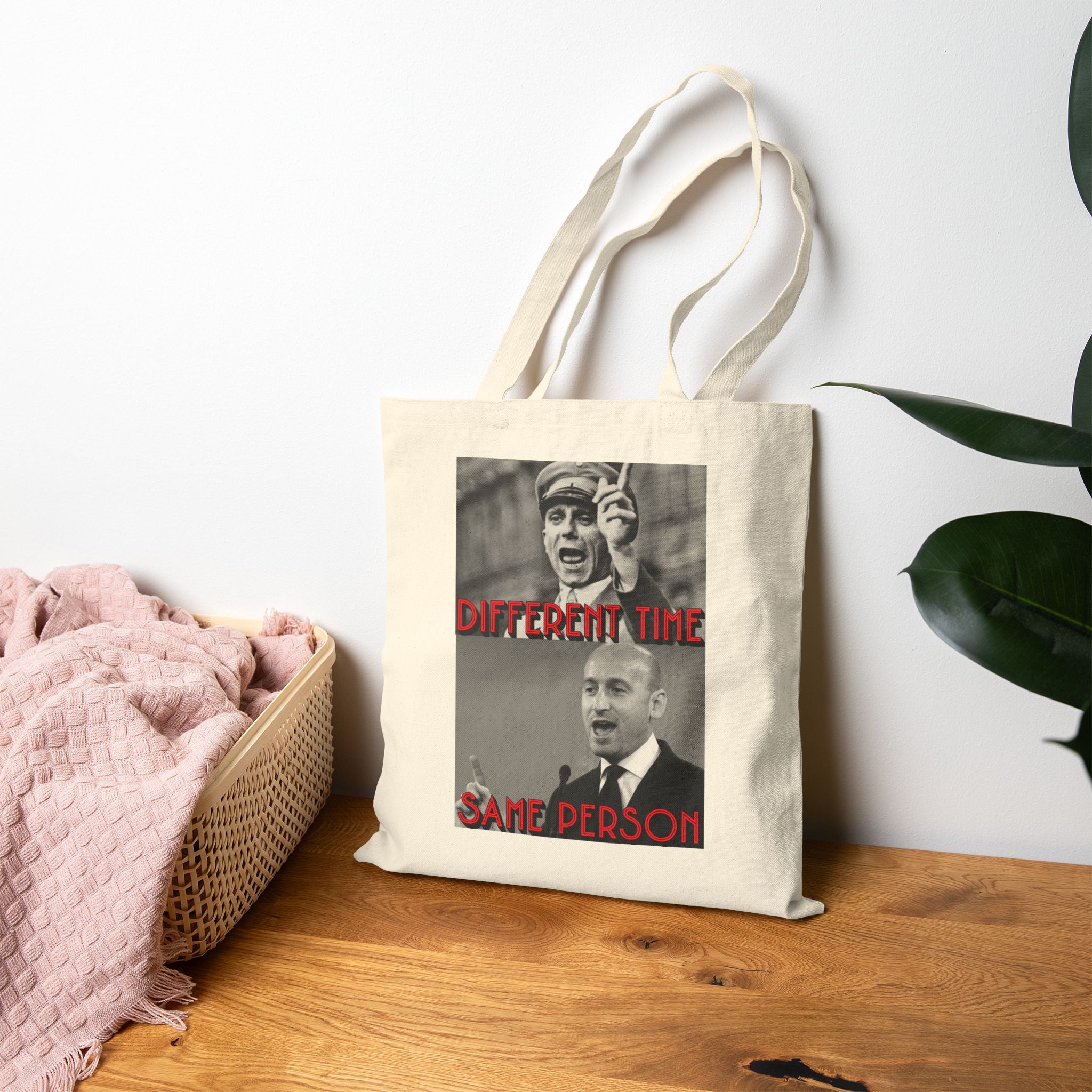 Different Time, Same Person Cotton Canvas Tote Bag